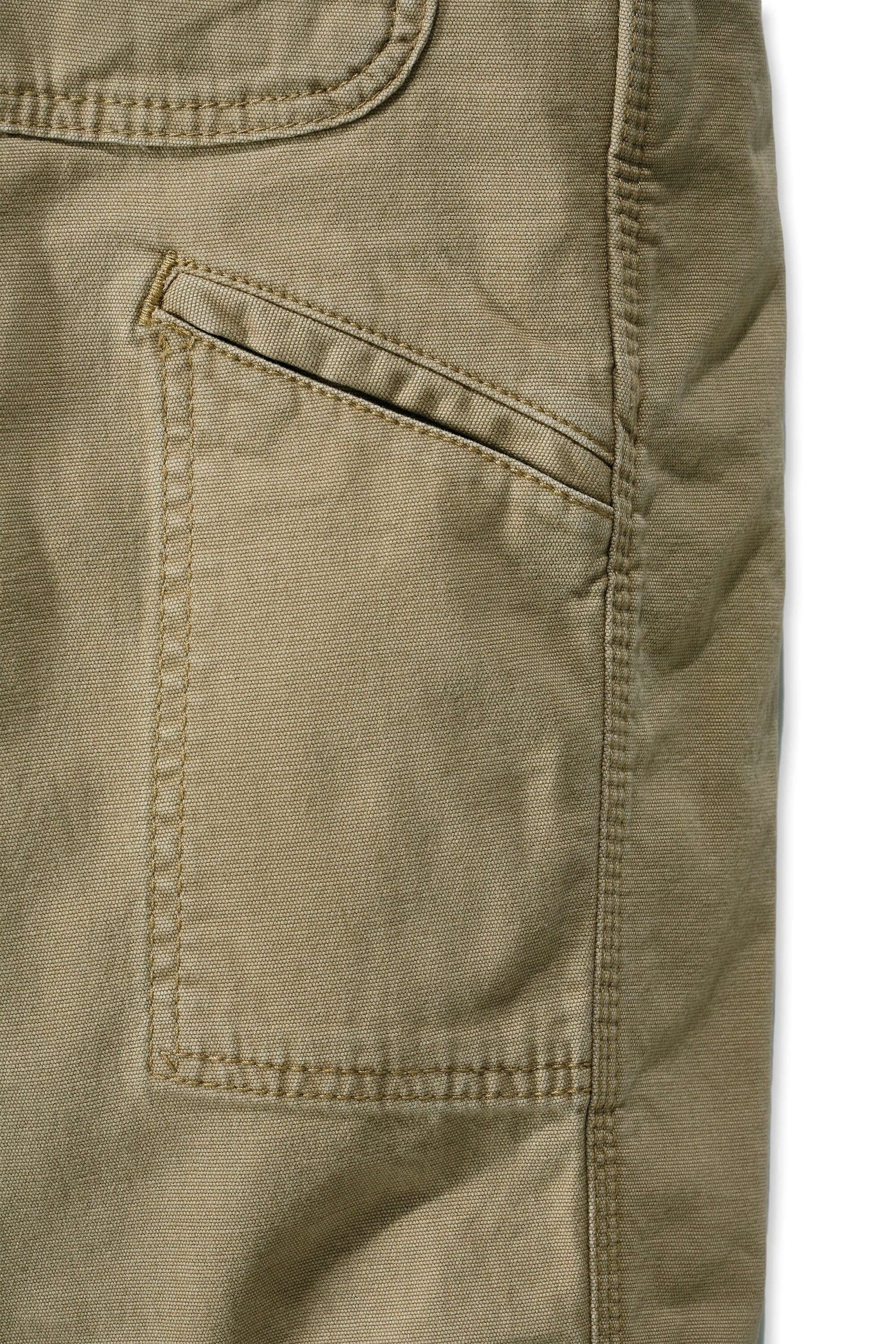 Carhartt Men's Relaxed Fit Dark Khaki Canvas Work Pants (29 X 32) in the  Pants department at