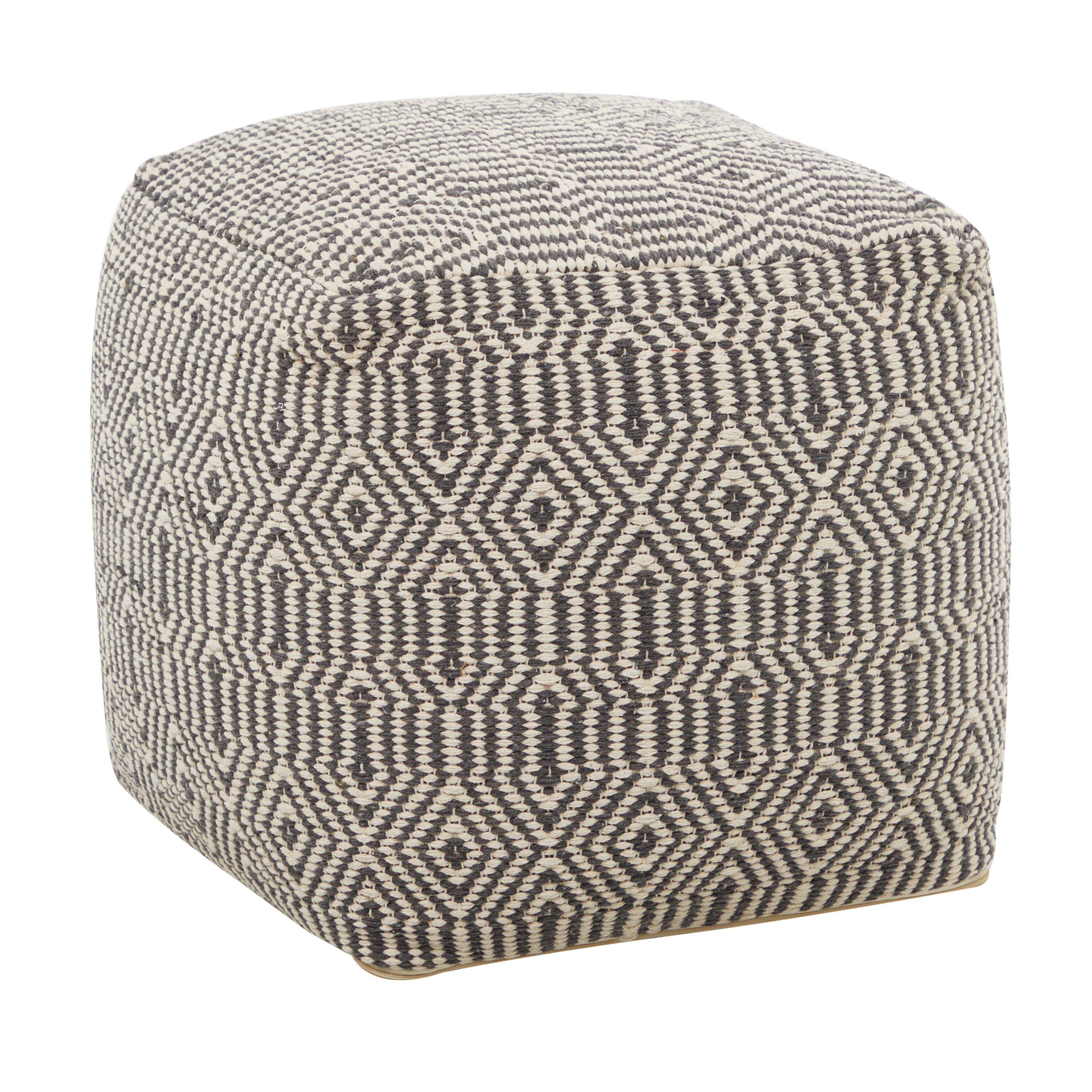 Fabric pouf, footstool