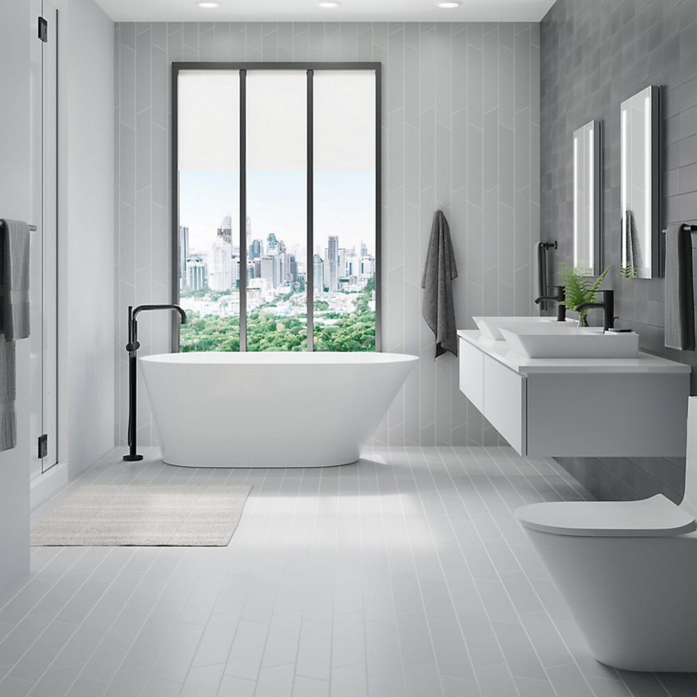 KOHLER Vitreous China Vessel Rectangular Modern White Bathroom Sink ...