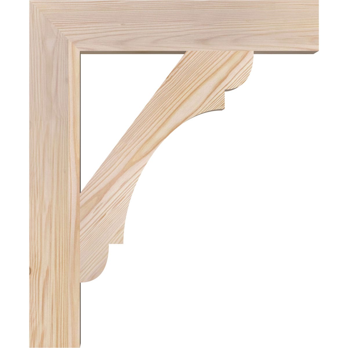 Ekena Millwork BKT04X20X24OLY05SDF Exterior-Brackets-Braces - View #3