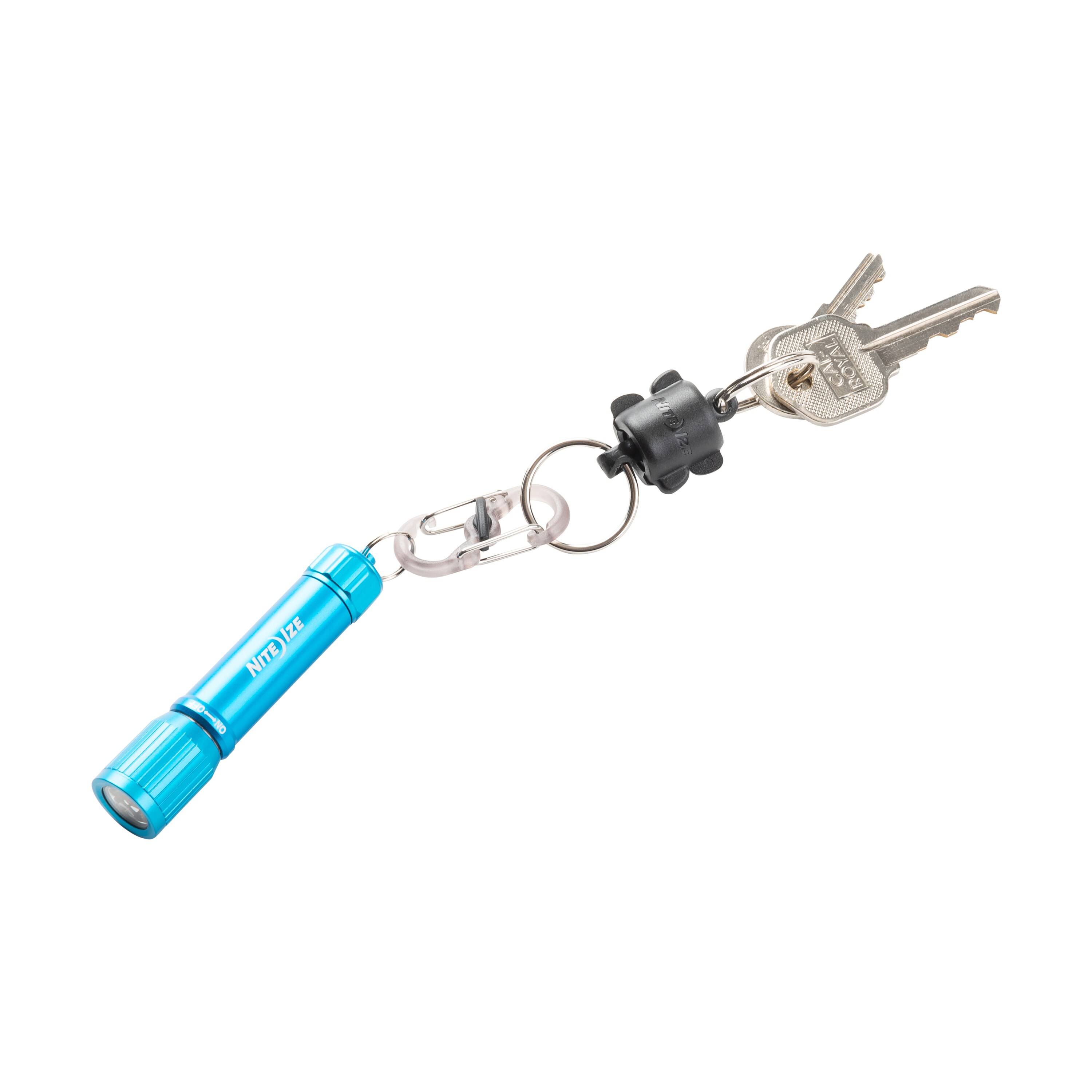 Nite Ize KeyRing 360 Magnetic Quick Connector with Dual Split Rings, Black  Plastic, Secure Interlocking Design in the Key Accessories department at