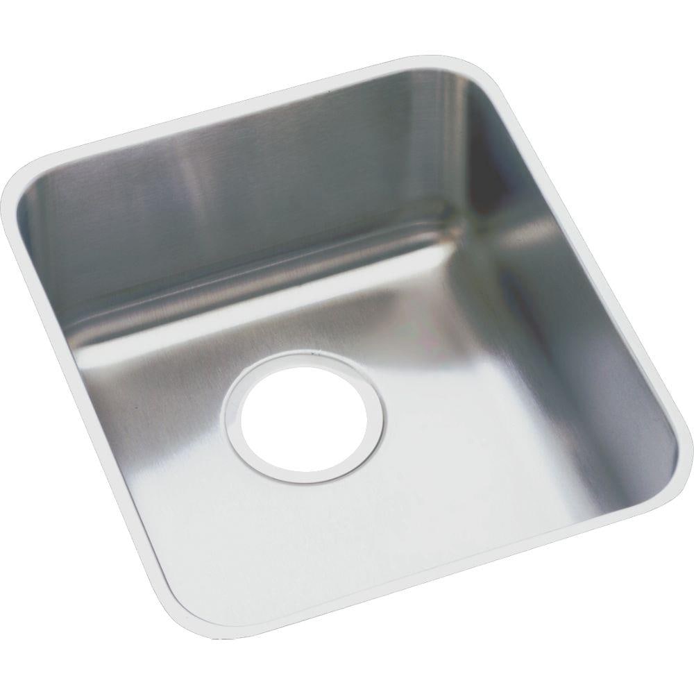 Elkay ELUH1316 Lustertone Classic Undermount 16.0-in x 18.5-in Stainless steel Single bowl 18 -Gauge Kitchen Sink