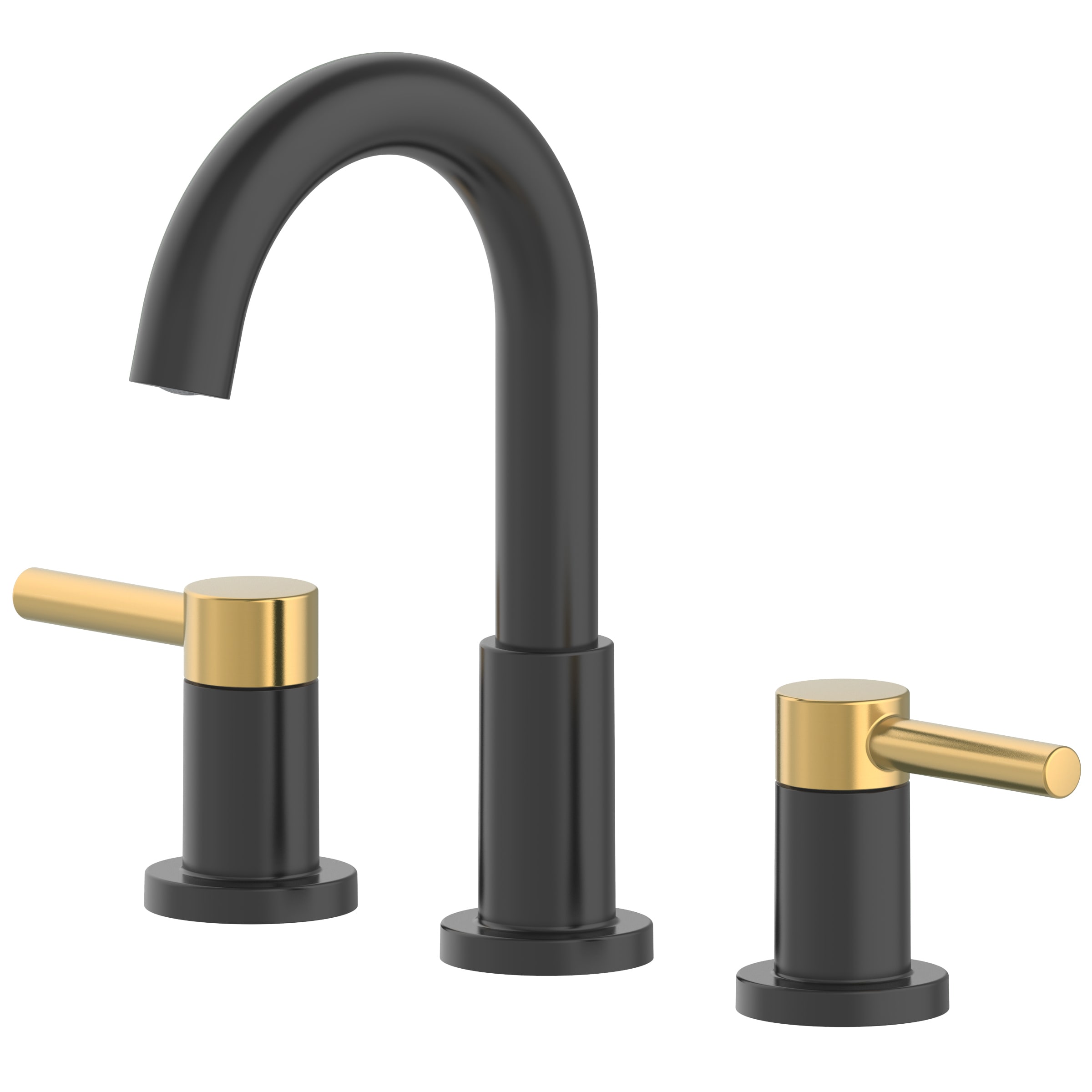 Allen shops + Roth Harlow widespread bath faucet brushed nickel