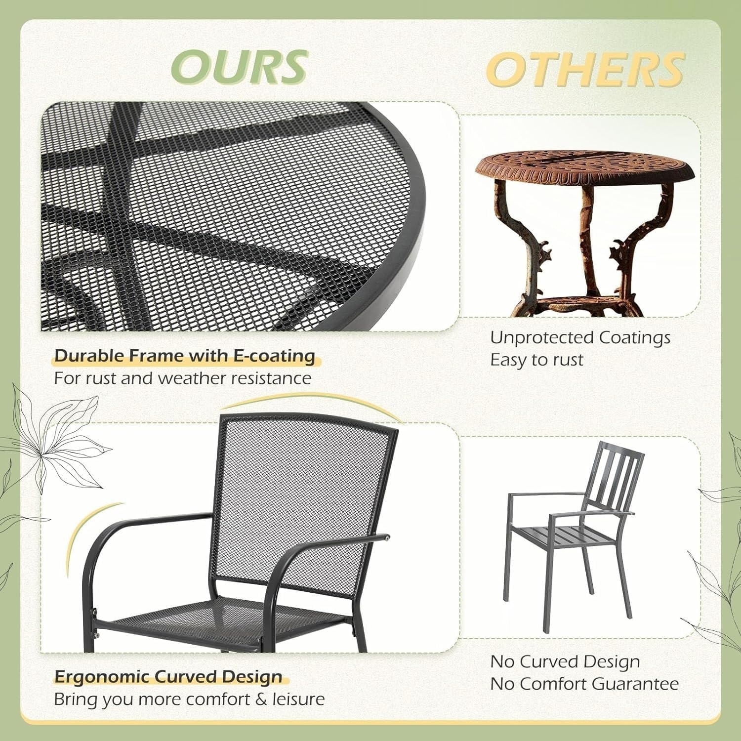AECOJOY 19034GR-LS01 Patio-Dining-Sets - View #5