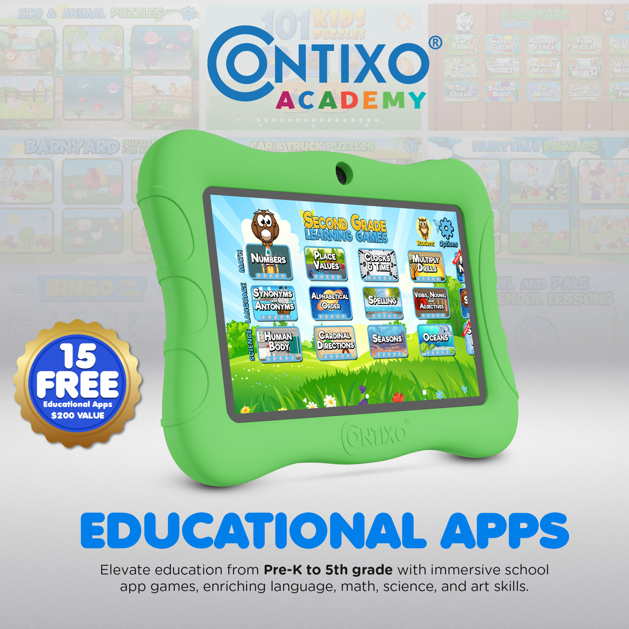 Contixo V9-3-32 GREEN tablets - View #4