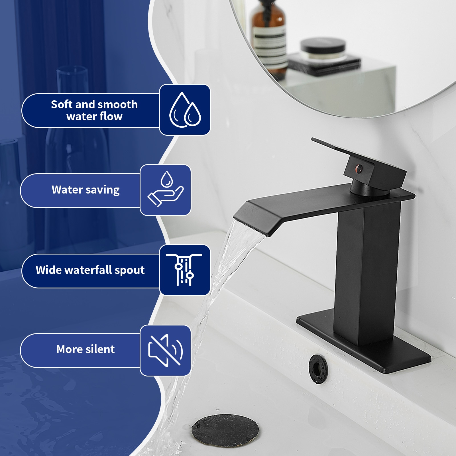 BWE A-96004-BLACK Lavatory-Faucets - View #2