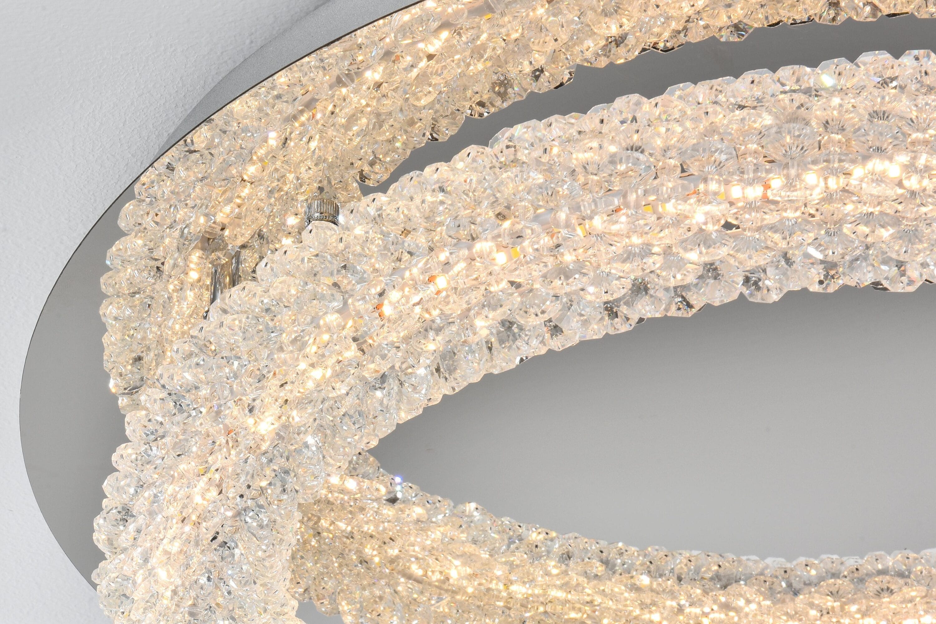 Bowen 26'' Chrome Crystal LED Flush Mount Light