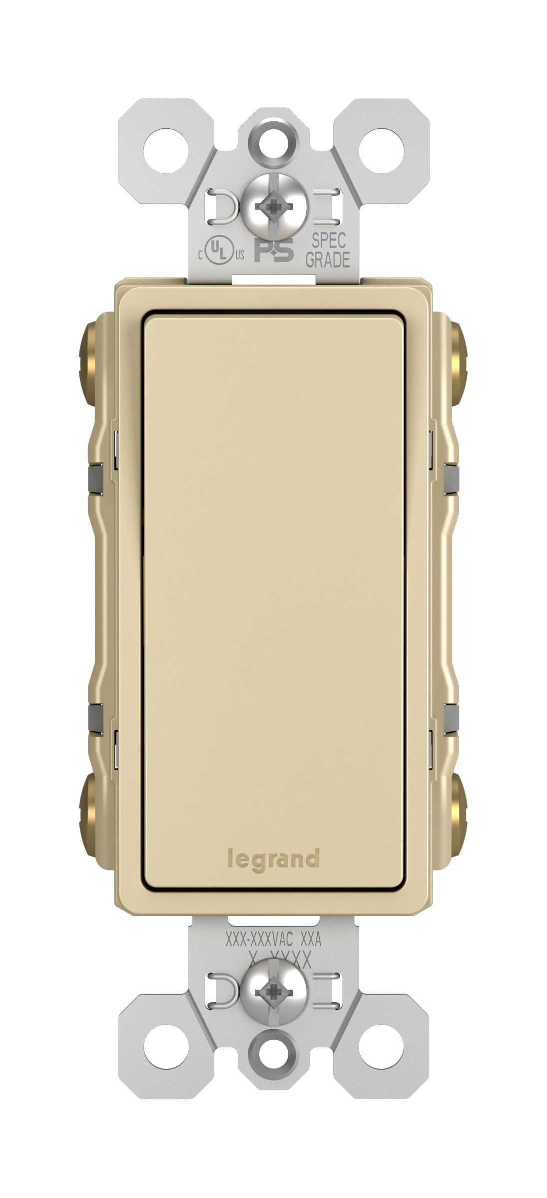 Legrand TM874ICC6 radiant 15-amp 3-way/4-way Rocker Light Switch , Ivory