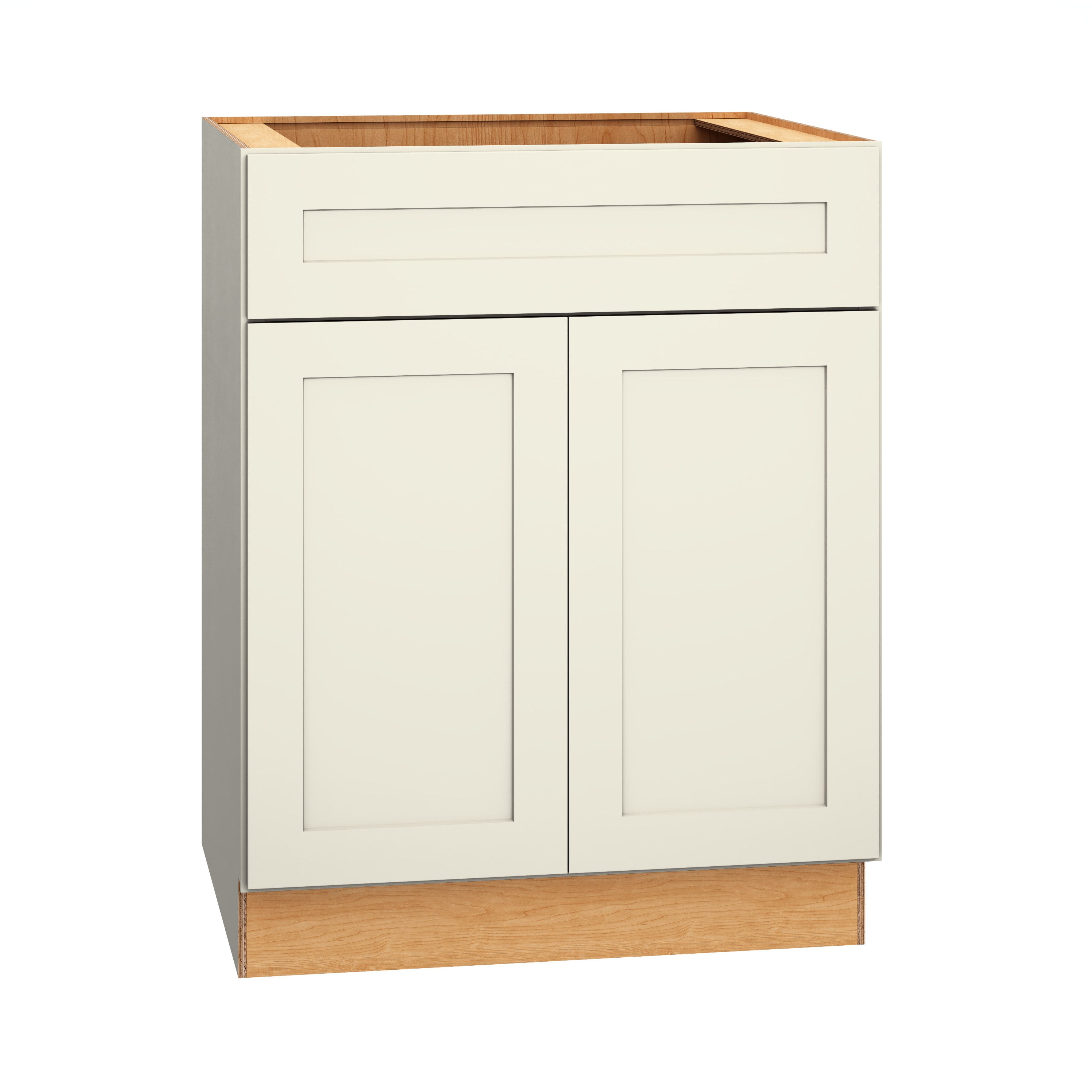 Diamond Express Jamestown 27-in W x 34.5-in H x 24-in D Steam Painted Sink Base Fully Assembled Plywood Cabinet Recessed Panel Shaker