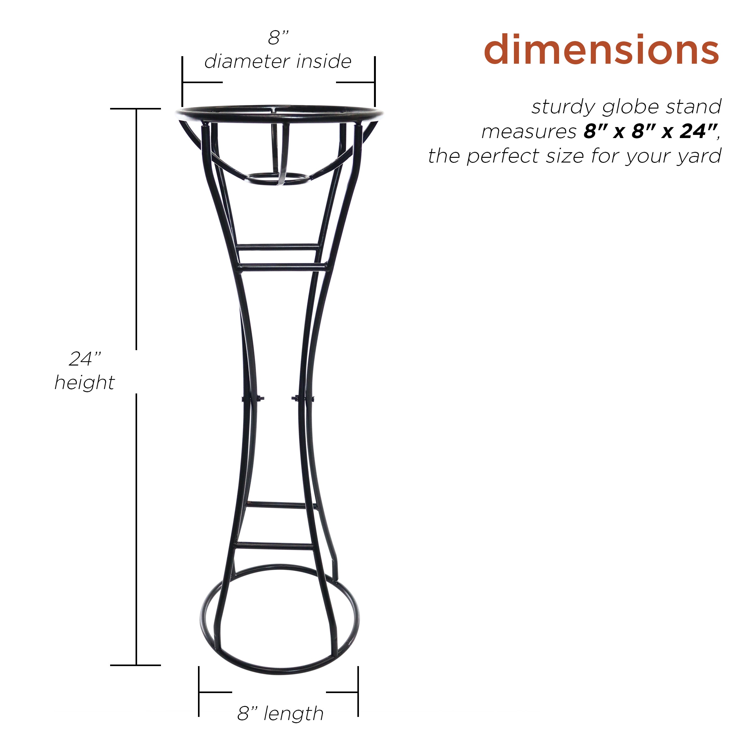 Alpine Corporation SLL1774HH Gazing-Ball-Stand - View #3