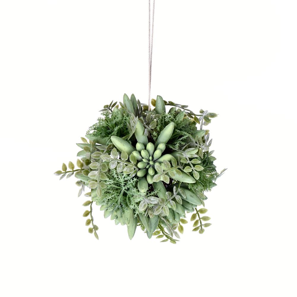 Vickerman FV195805 5-in Green, Gray Indoor Mixed Greenery Artificial Plant