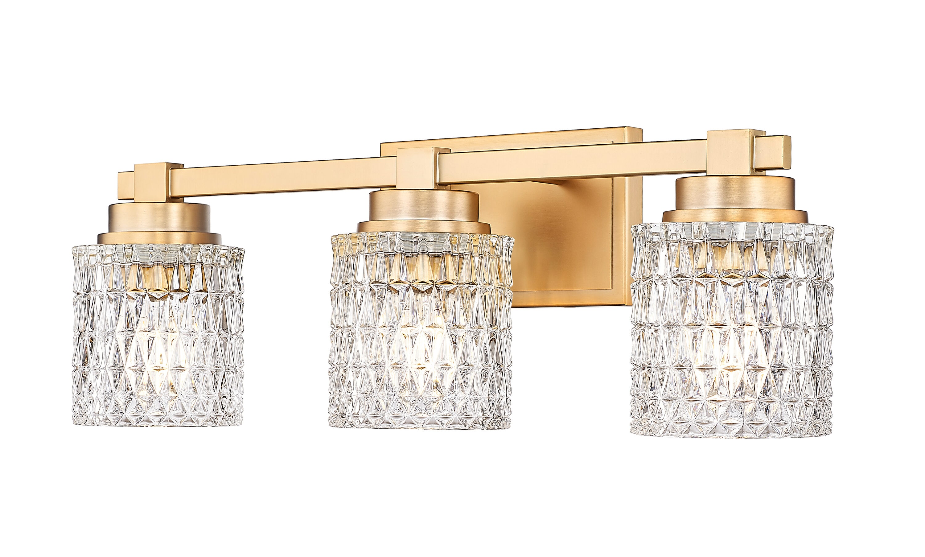 Z-Lite Jacqueline 22.75-in 3 Light Gold Transitional Bathroom Vanity light