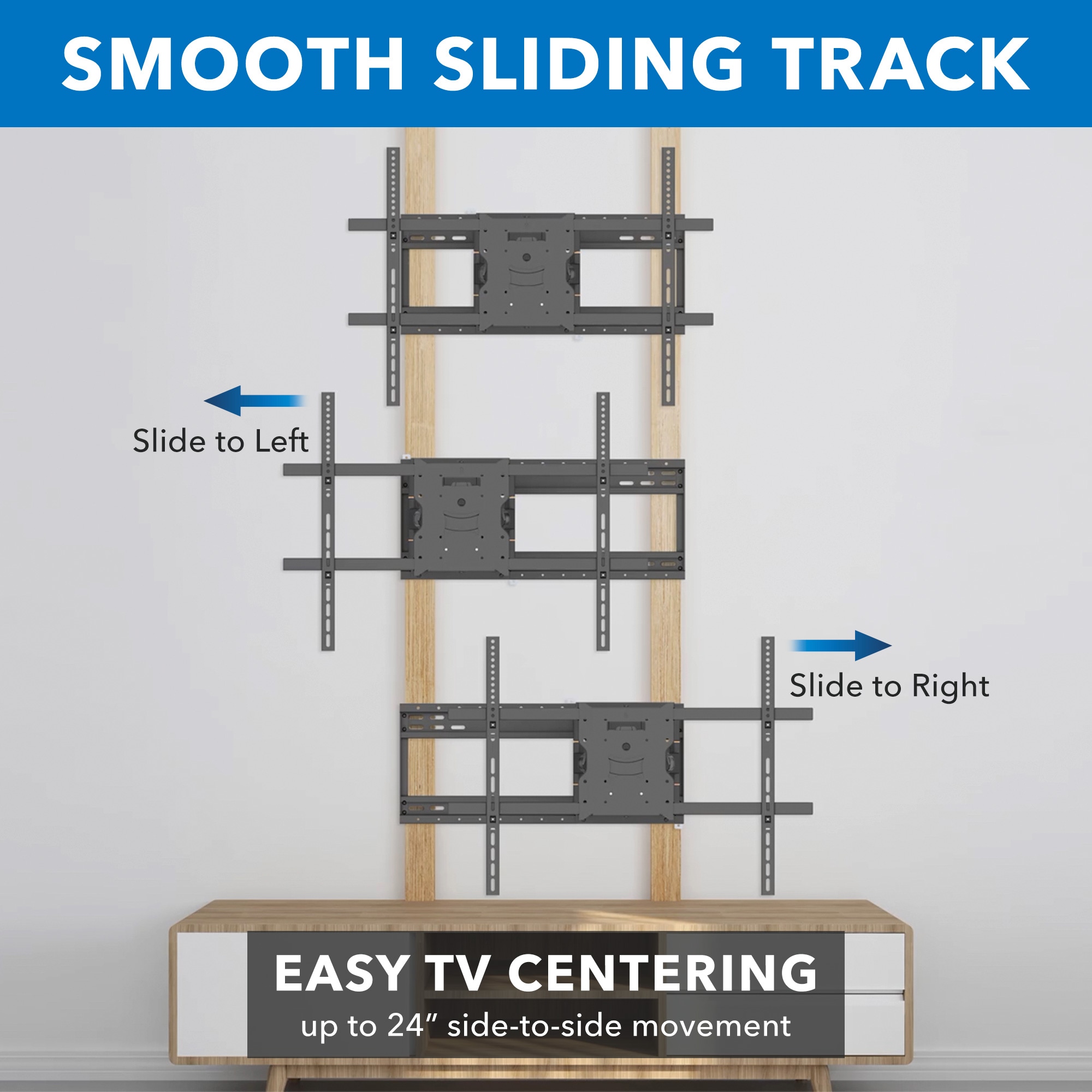 Heavy Duty Full Motion TV Wall Mount for 65-110 Inch Screens