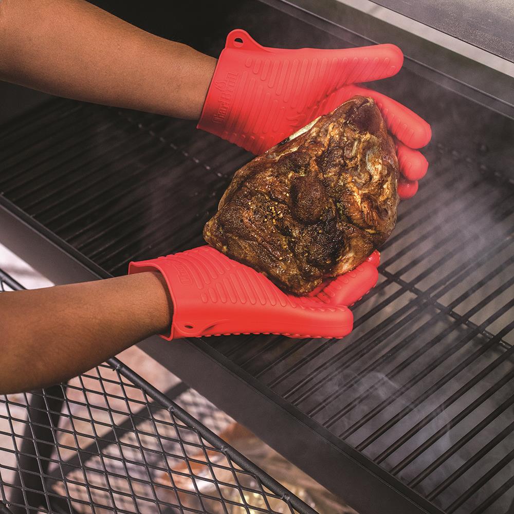 Char Broil Red Silicone Grill Gloves in the Grilling Apparel