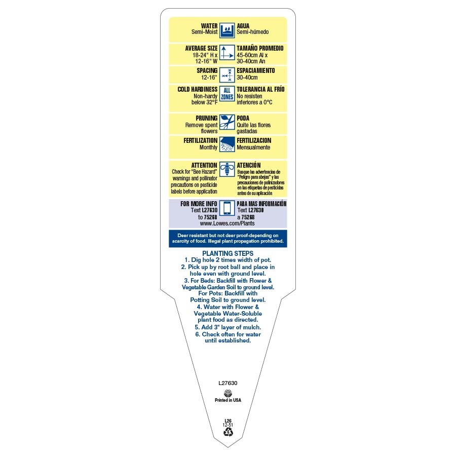 Lowe's 3QTCELPL annuals - View #3