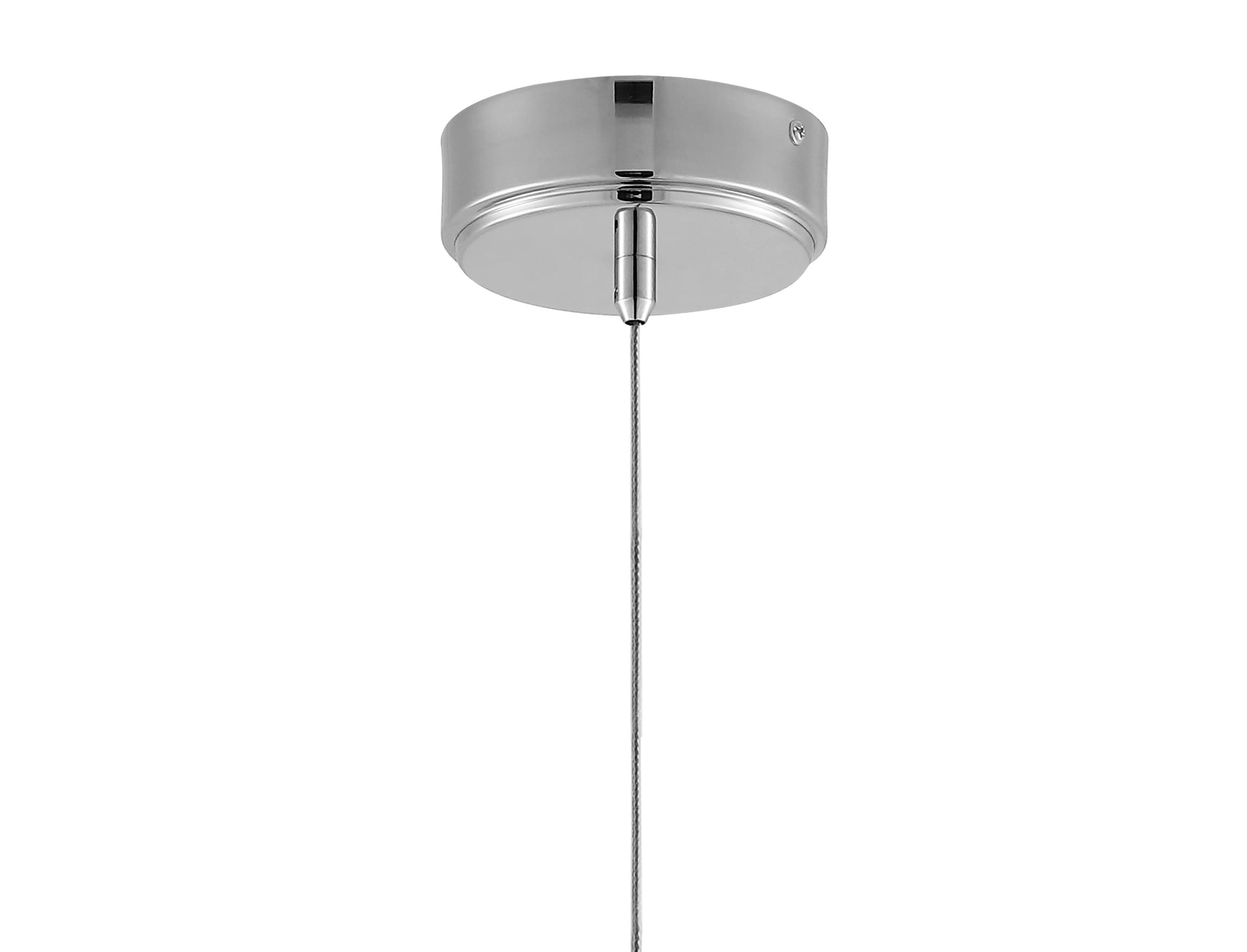 Bolha 4.75" Chrome Acrylic LED Pendant Light
