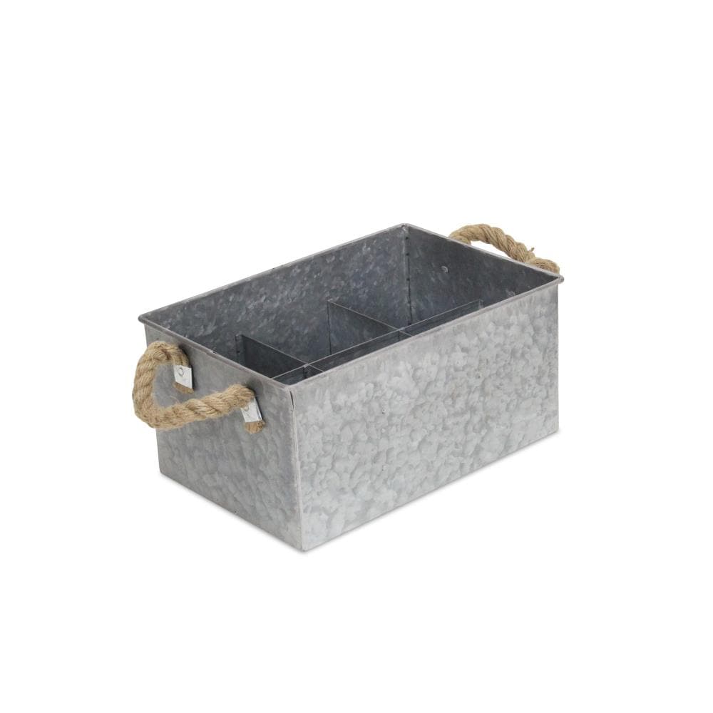 Cheung's FP-4011 Trays and Caddies 8.25-in x 12-in Silver 6 Divided Rectangle Serving Caddy