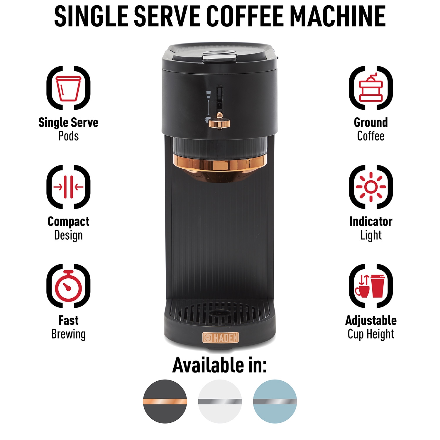 HADENSingle Serve Capsule Coffee Maker & Reviews