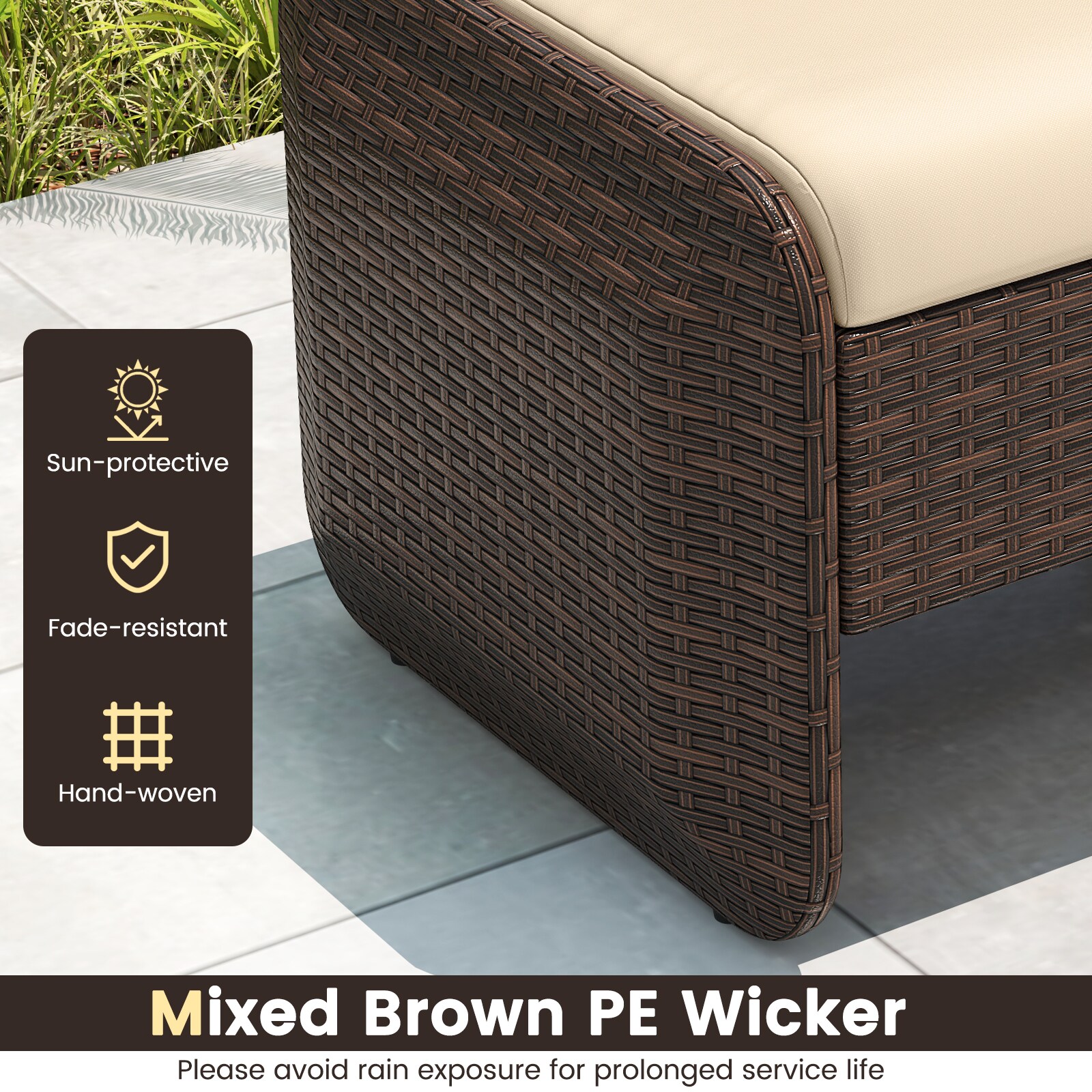 Slickblue D-CO-NB88927WH Stools-Ottomans - View #4