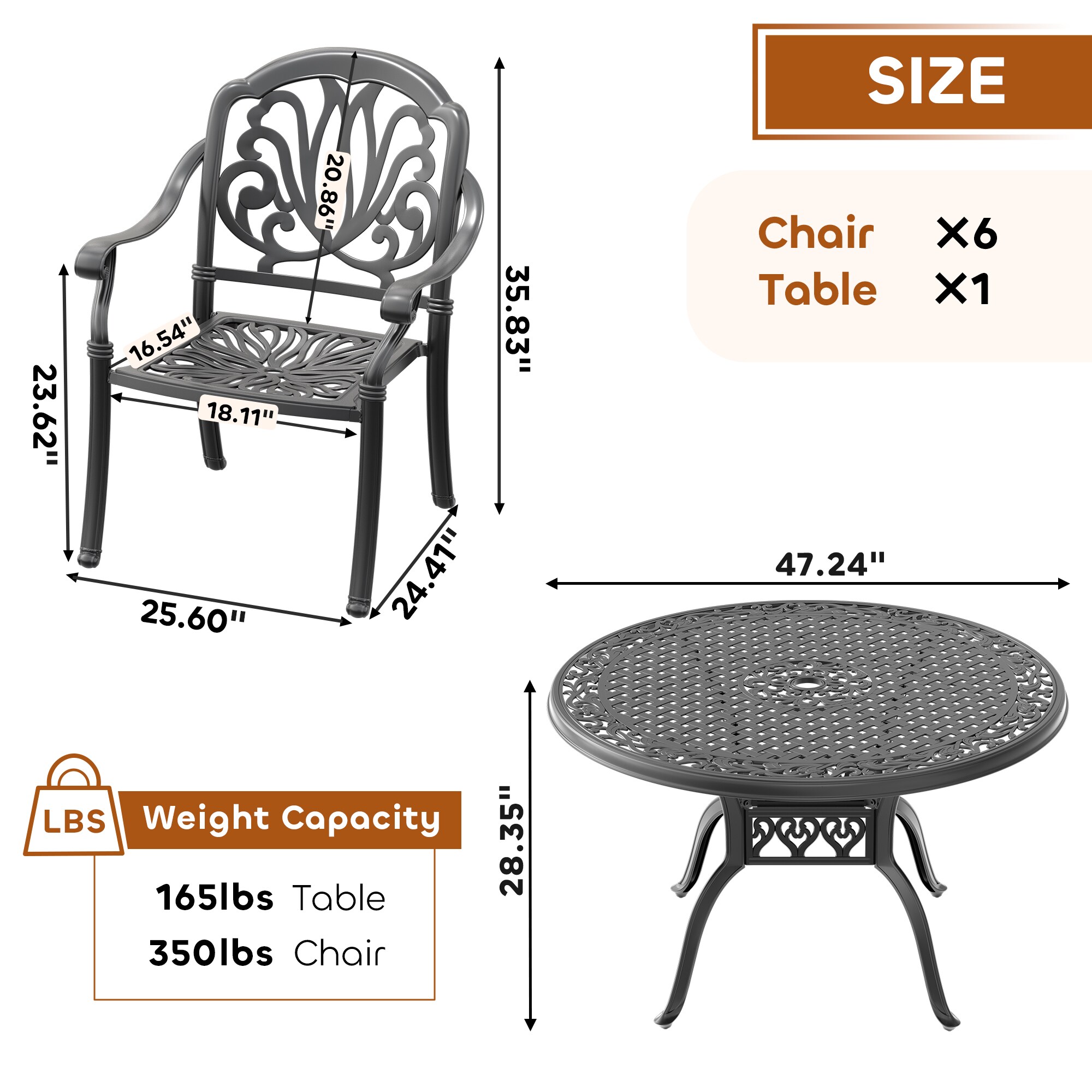 nicesure SLBK6002CZ6A1033RC Patio-Dining-Sets - View #9