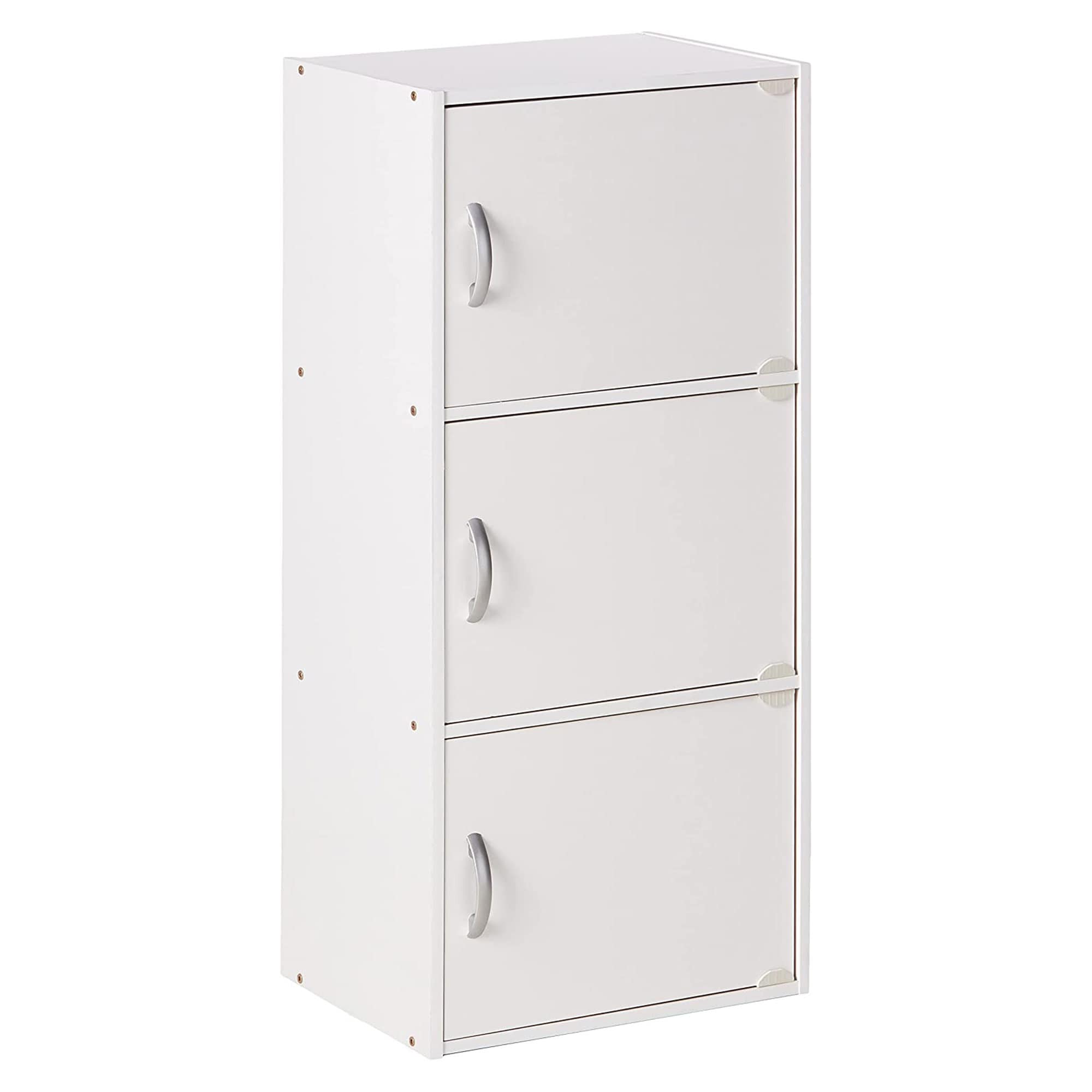 Hodedah 304281 White 3 -Drawer 15.9-in File Cabinet