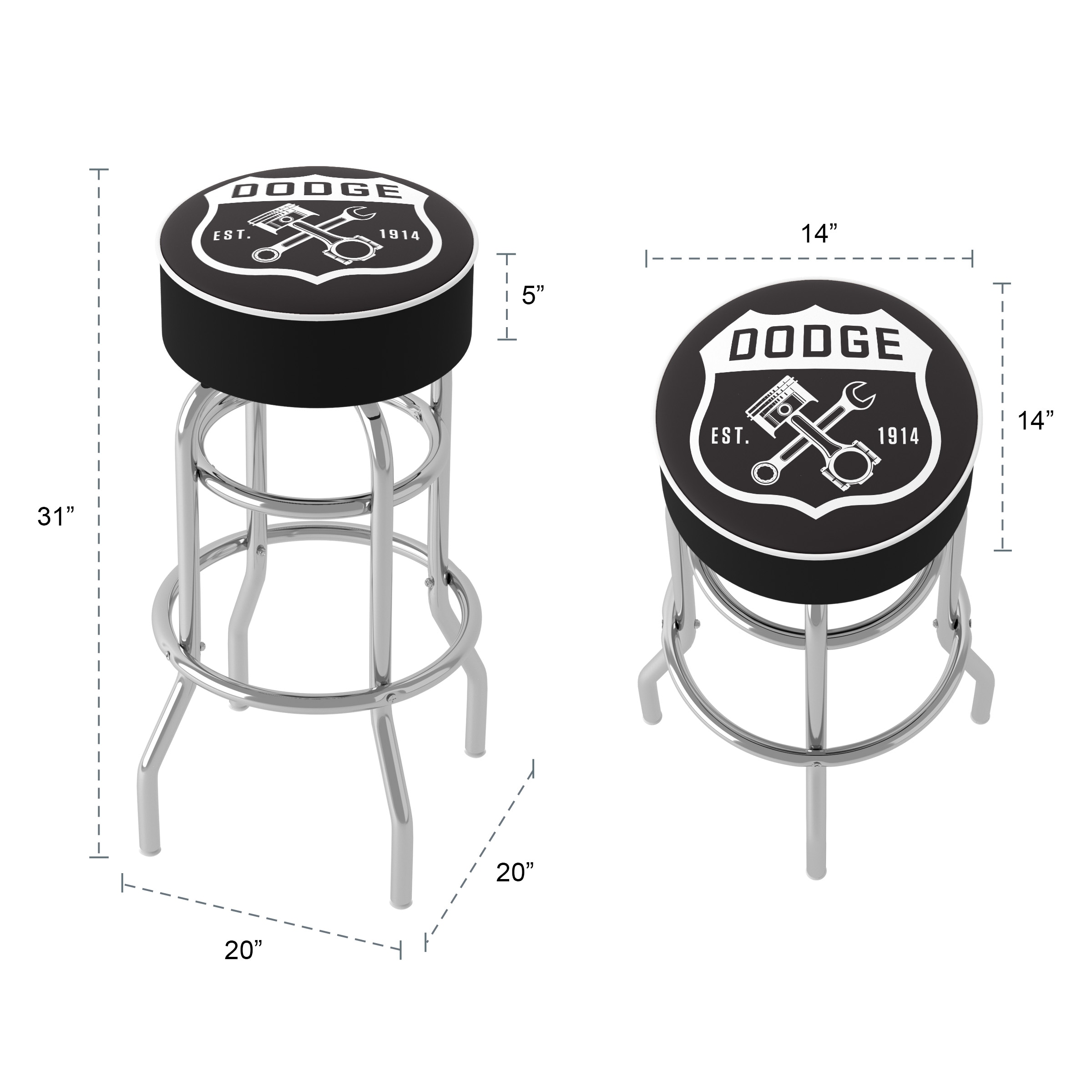 Trademark Gameroom DGE1000-DG stools - View #5