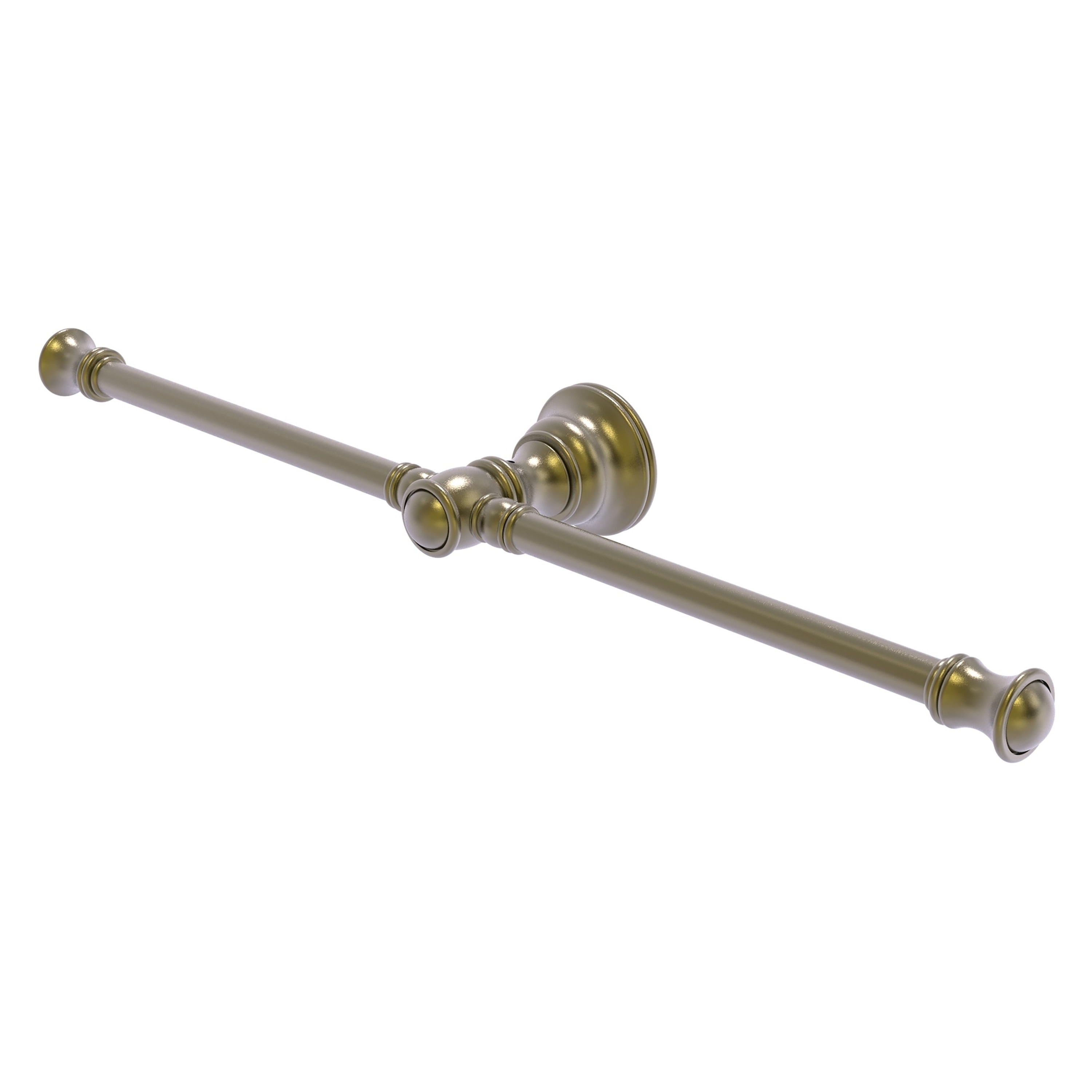 Allied Brass CL-HTB-2-ABR Carolina 15-in double Antique Brass Wall mount Double Towel Bar