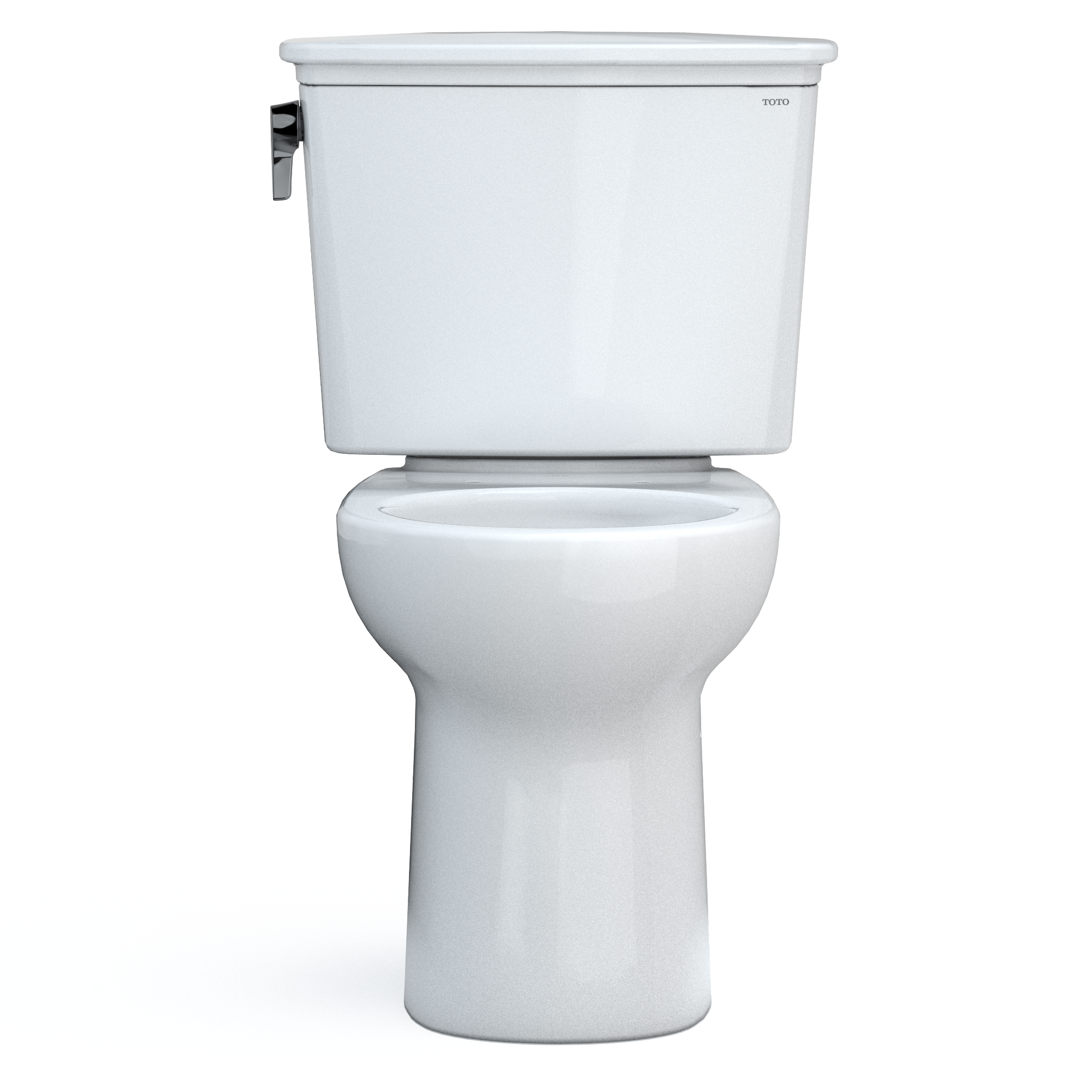 Round Bone Vitreous China Two-Piece Toilet with Tornado Flush