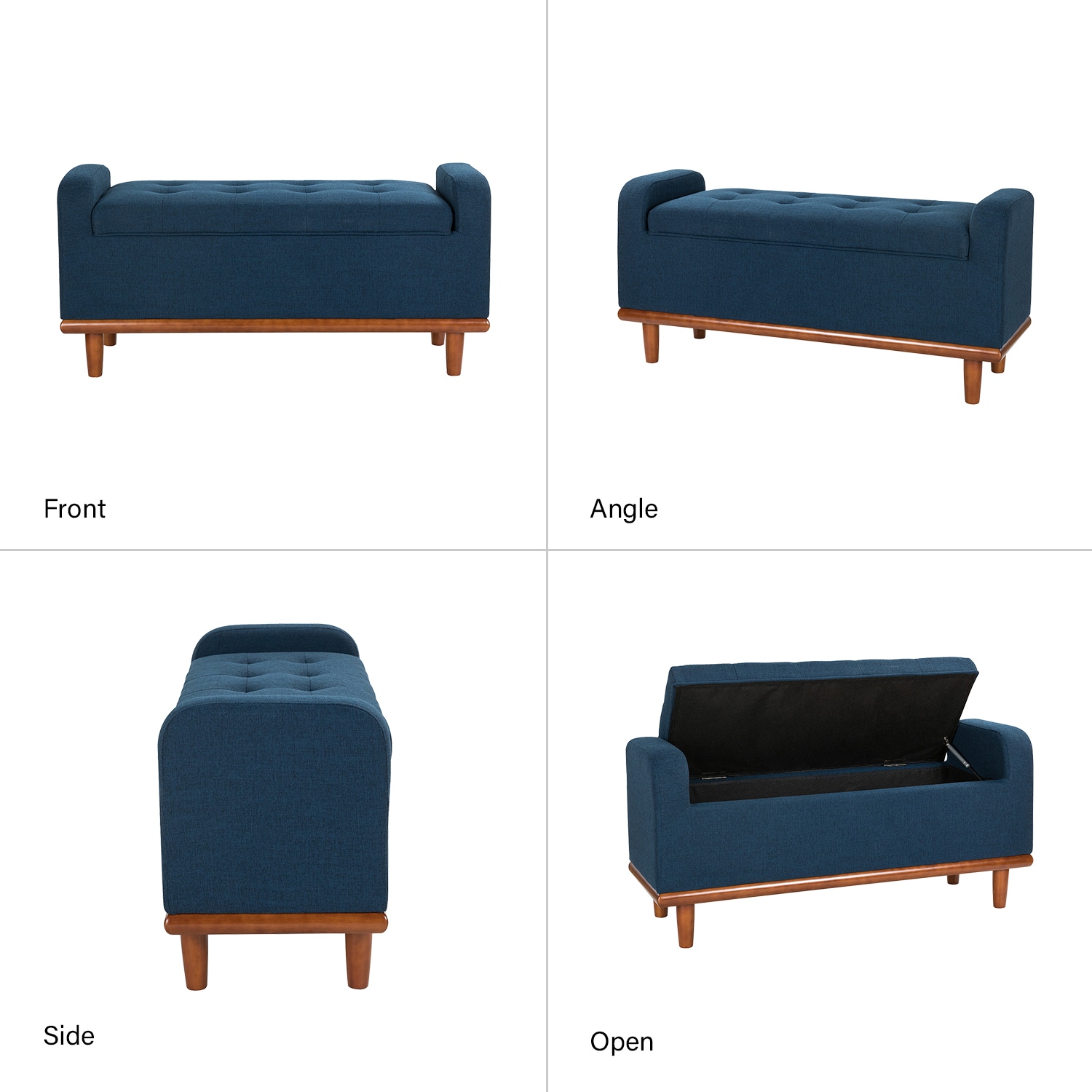14 Karat Home BEOY0568-NAVY bench - View #5