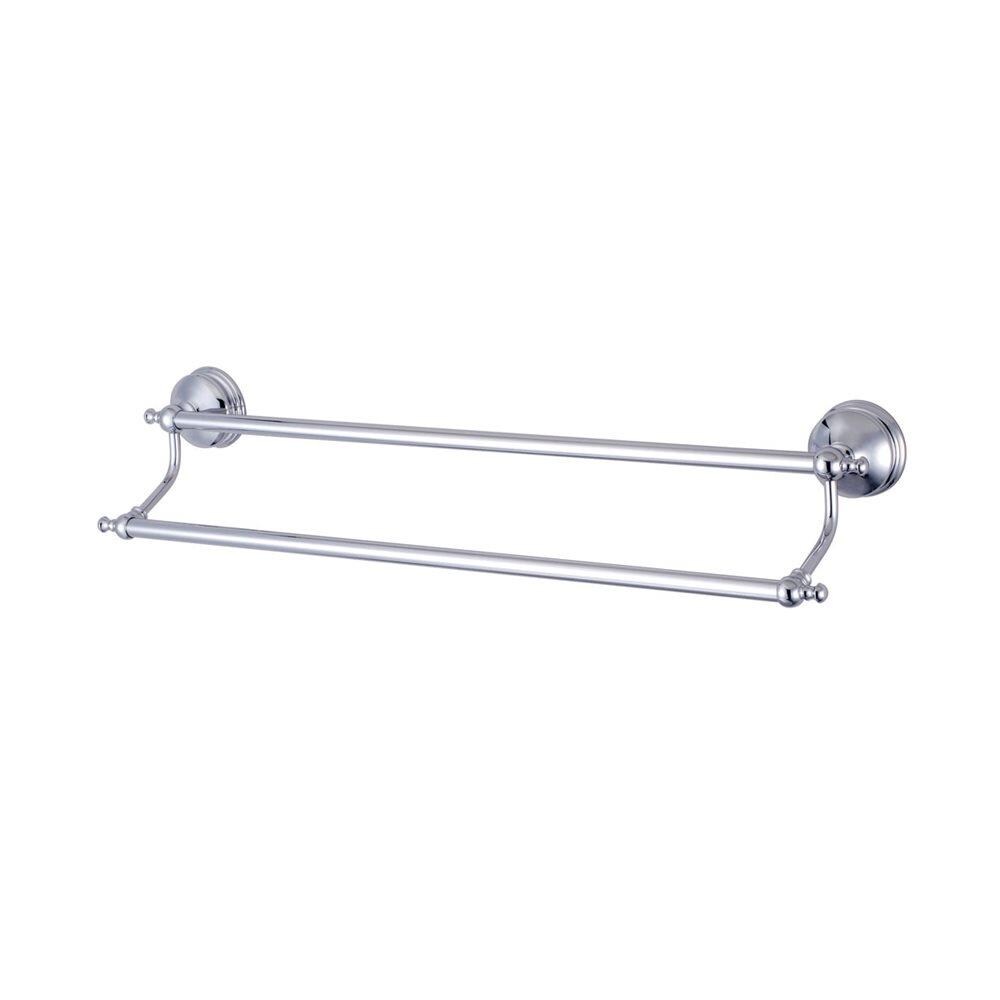 Elements of Design EBA7613C Naples 24-in Chrome Wall Mount Double Towel Bar