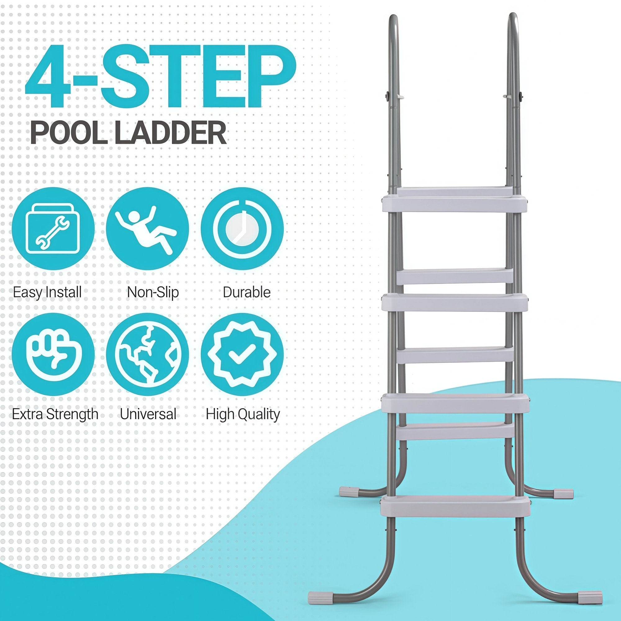 Numhew NHSEAN5207 Above-Ground-Pool-Lad-Steps - View #7