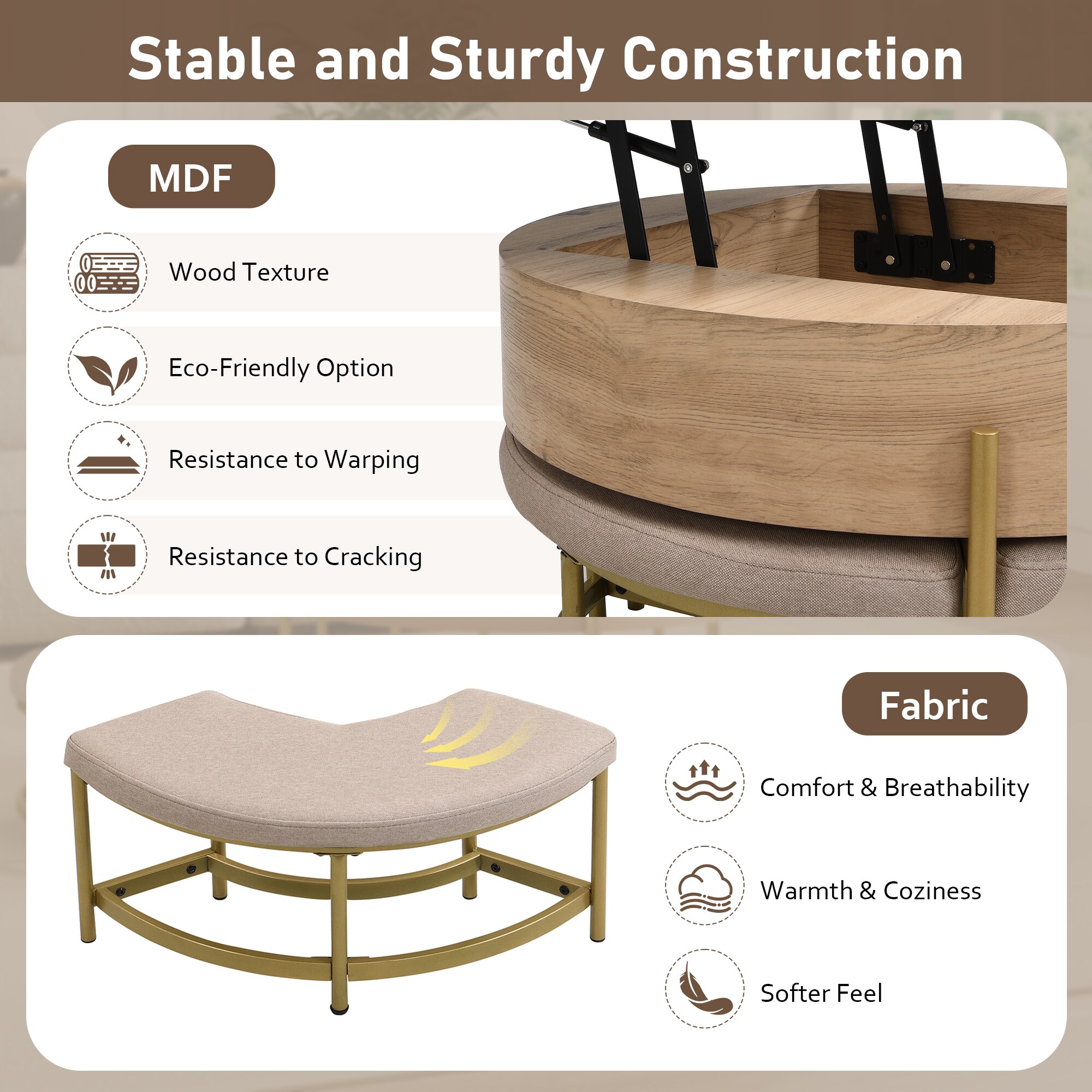 ModernLuxe L3P-CH265770AAK Coffee-Tables - View #10