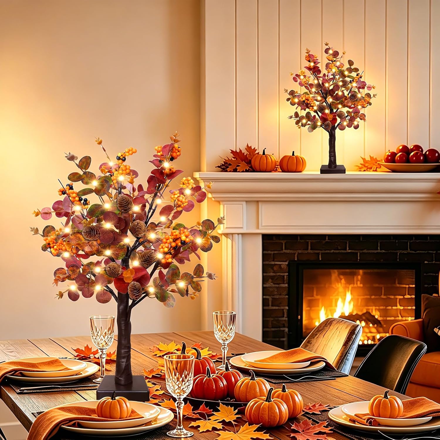 Turnmeon MY1-B088LMZ7C6 Artificial-Thanksgiving-Wreaths - View #5