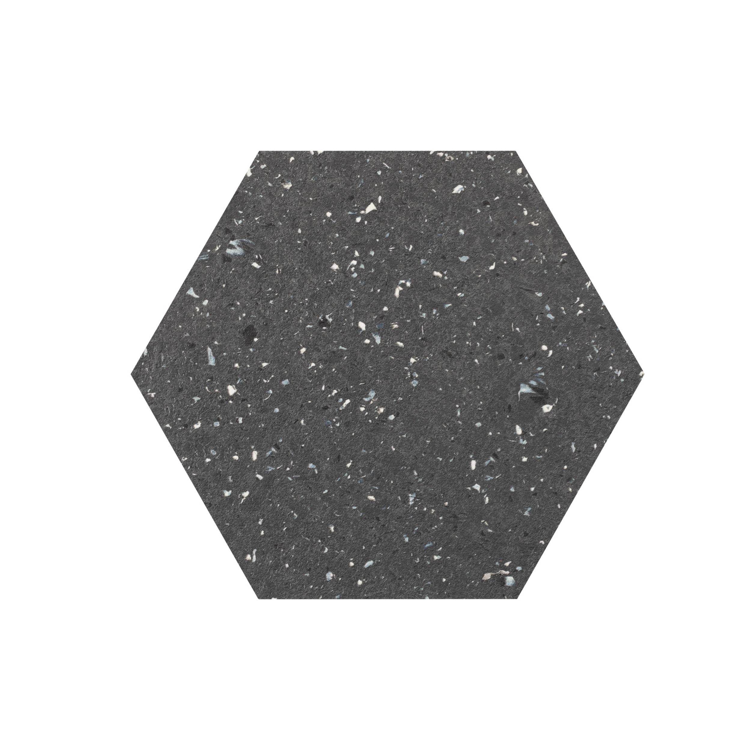 Achim FGHEX50220 Galaxy Gray Patterned look 2.75-mil x 9-in W x 10-in L Peel and stick Luxury Vinyl Tile Flooring ( 10-sq ft Carton )