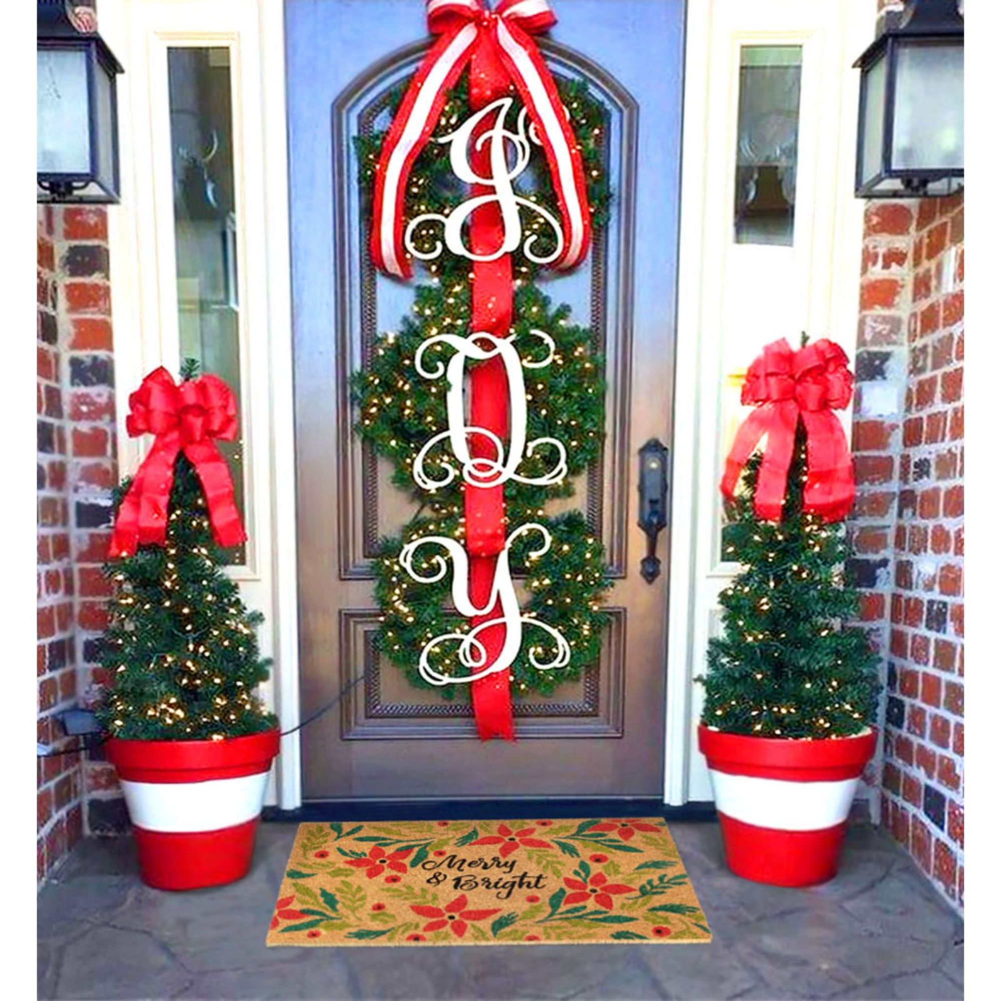 Zig Zag 2-ft x 3-ft White Rectangular Indoor or Outdoor Decorative Winter  Door Mat in the Mats department at