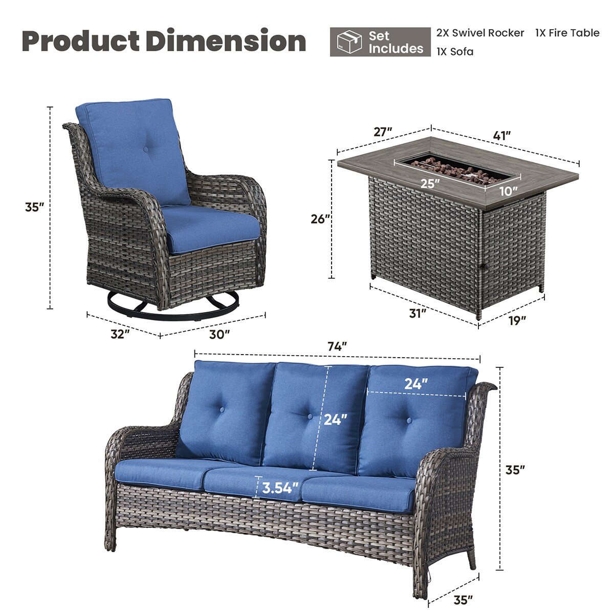 Rilyson FS145015024-1 Patio-Conversation-Sets - View #4