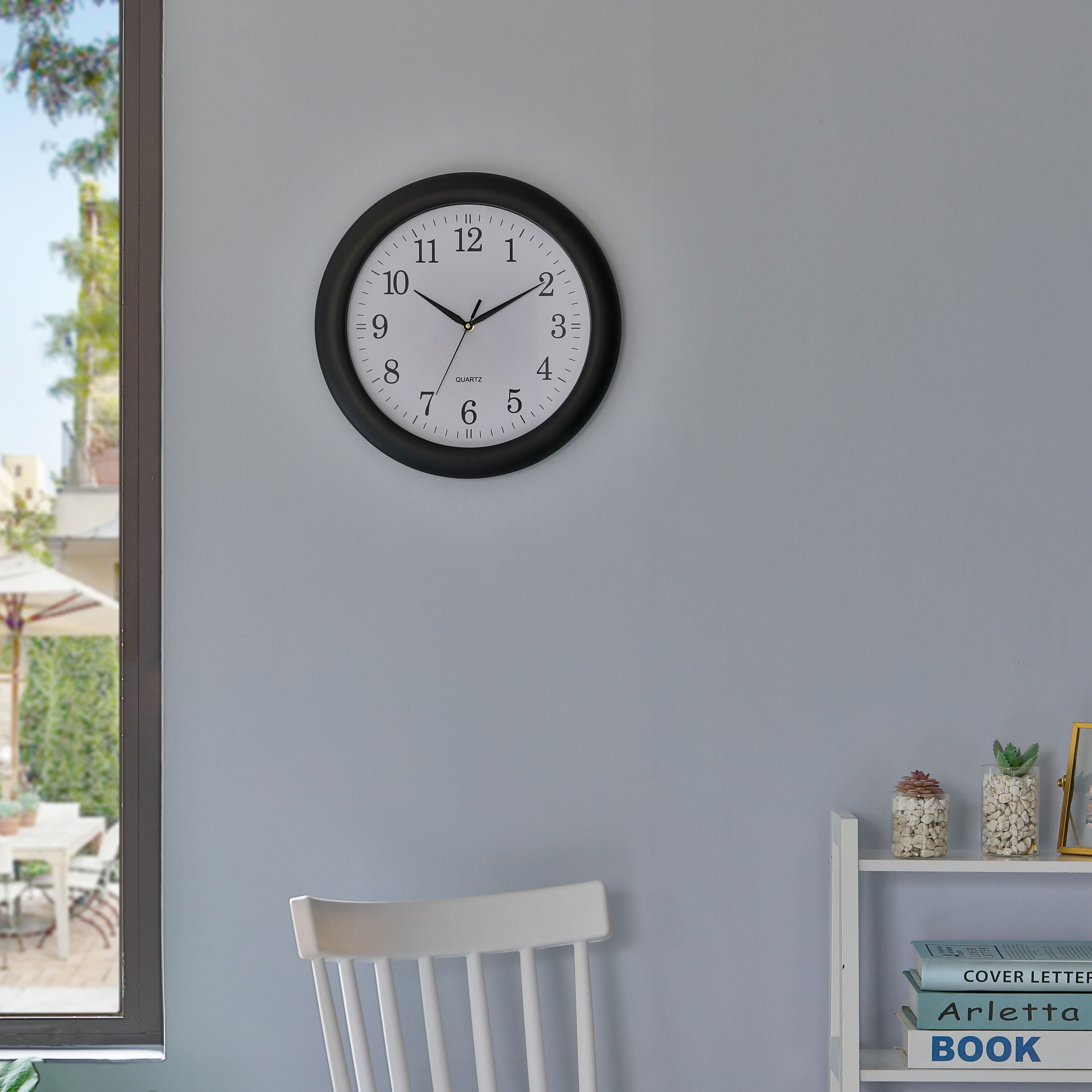Clockswise QI004510.BK Indoor-Outdoor-Clocks - View #7