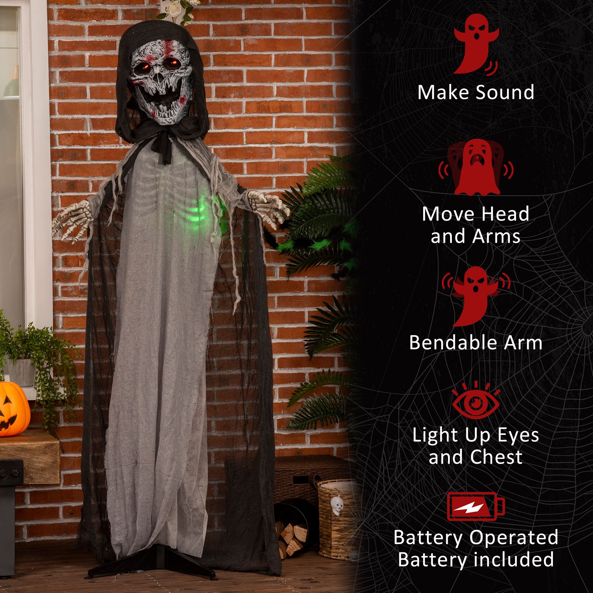 ROSMENA D010275XLJT-DBHJQ002 Table-Halloween-Decor - View #6