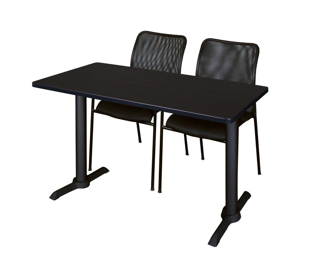 Regency MTRCT4824MW75BK Training Brown 4-Person Training Table (48-in W x 29-in H)