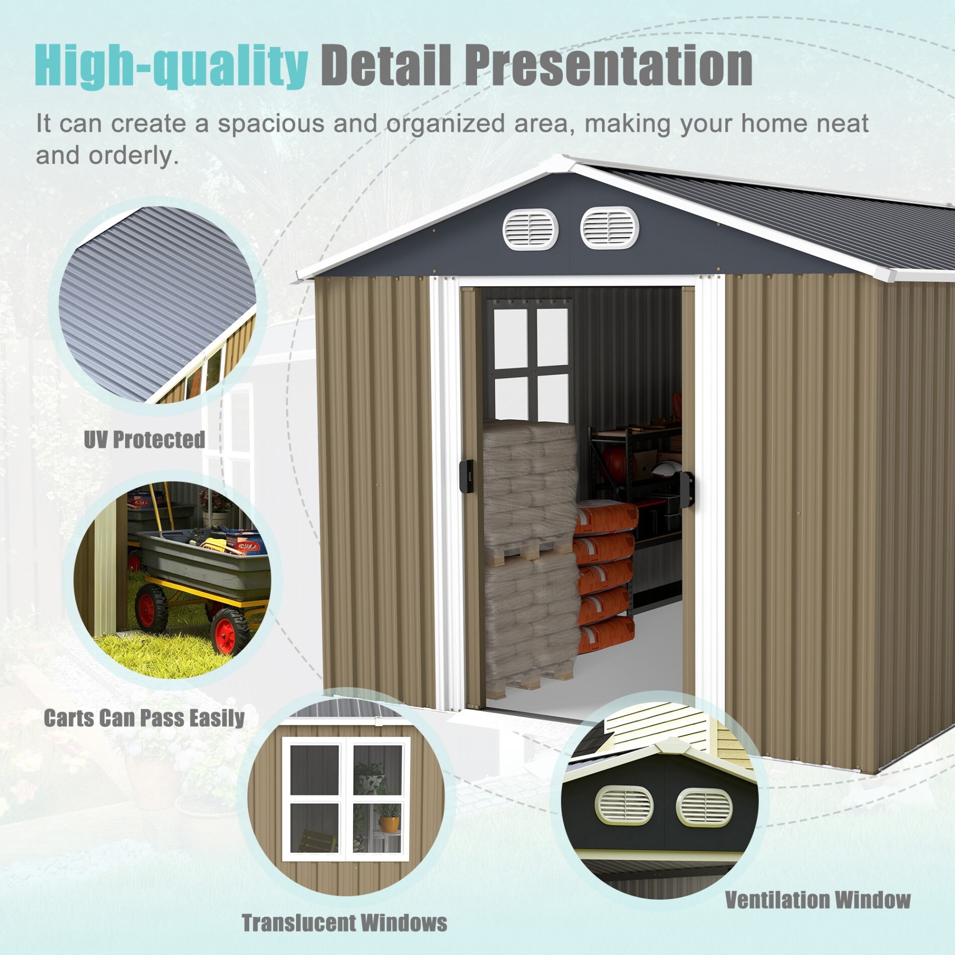 ToolCat LWLR-10-SS Metal-Storage-Buildings-Sheds - View #3