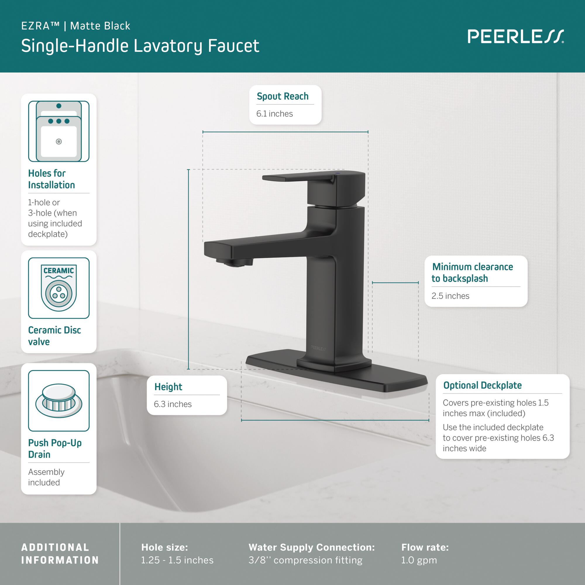 Peerless P1571LF-BL-M Lavatory-Faucets - View #3