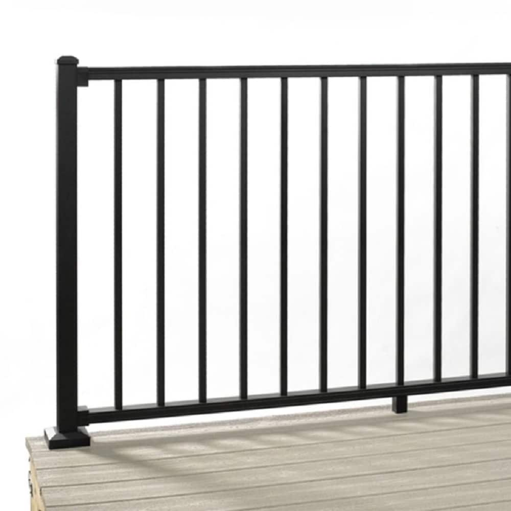 Trex Trex Signature 6-ft x 36-in Black Aluminum Deck Rail Kit in the ...