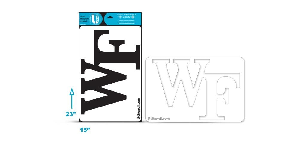 U-Stencil WFOOS-501 Officially Licensed Multipurpose Collegiate Stencil
