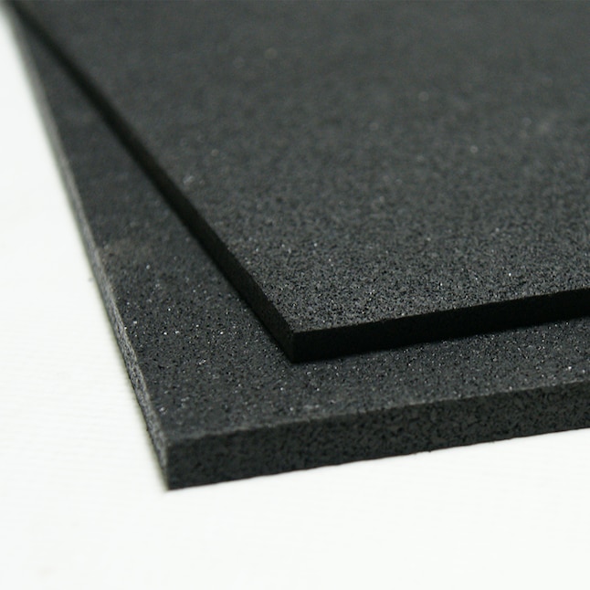 Bloedbad injecteren verlangen Rubber-Cal Rubber-cal Recycled Rubber Sheet- 60a DurometeR-Smooth Finish-  No Backing- 0.25" Thick x 24" Width x 48" Length- Black in the Rubber  Sheets & Rolls department at Lowes.com