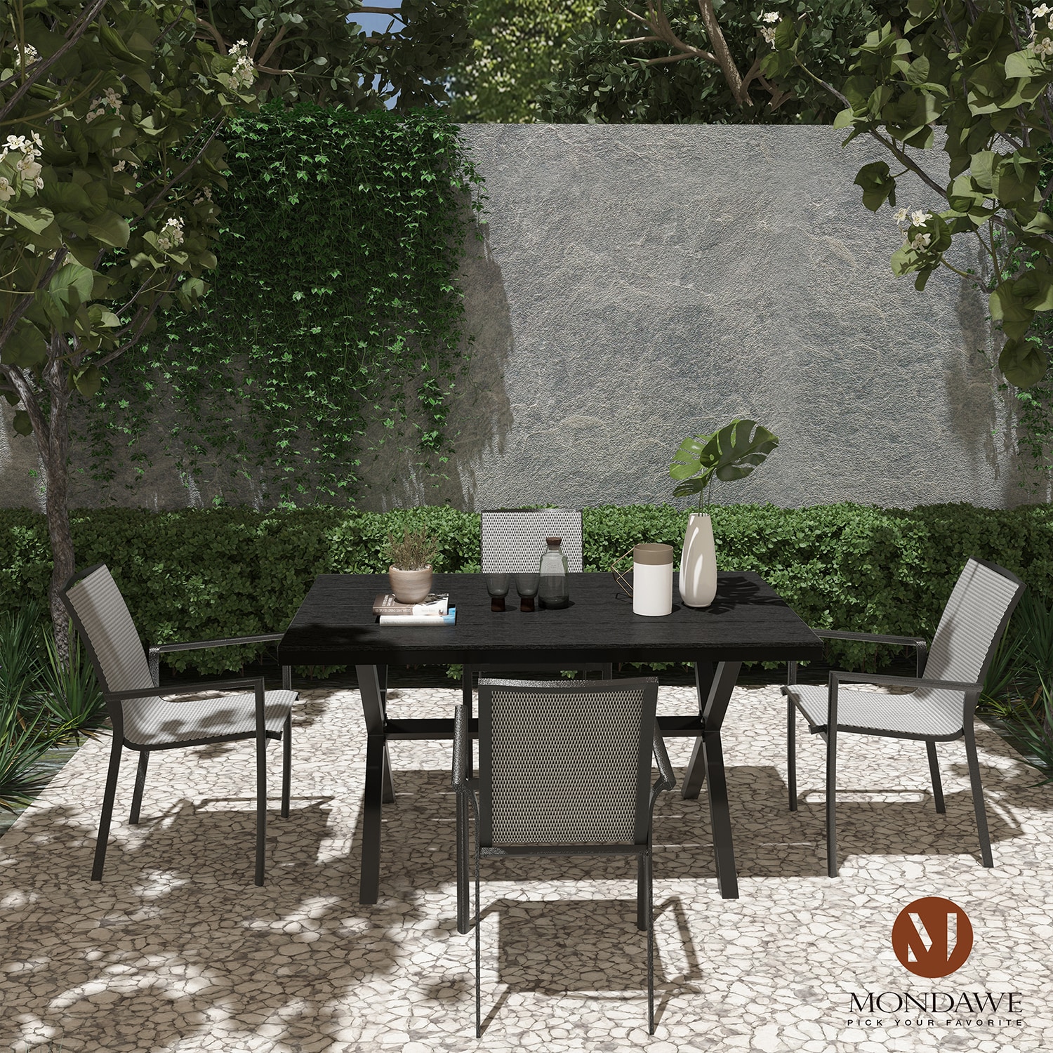 Mondawe MO-T01BK Patio-Tables - View #7