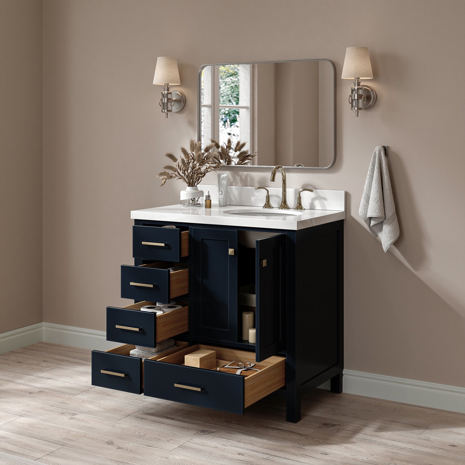 ARIEL A037SRWQOVOMNB Bath-Vanity-Combo - View #3