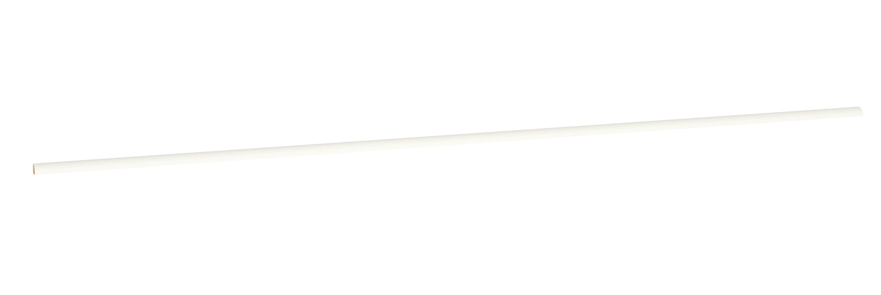Diamond Express 311 QRM Cabinet Quarter Round Moulding 96-in W x 0.69-in H x 0.7-in D White Painted