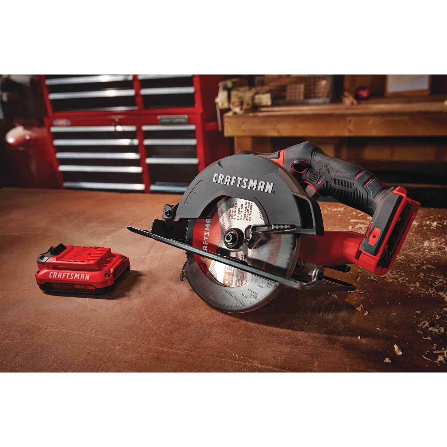 CRAFTSMAN V20 20-volt Max 6-1/2-in Cordless Circular Saw Kit (1-Battery  Charger  Included) at