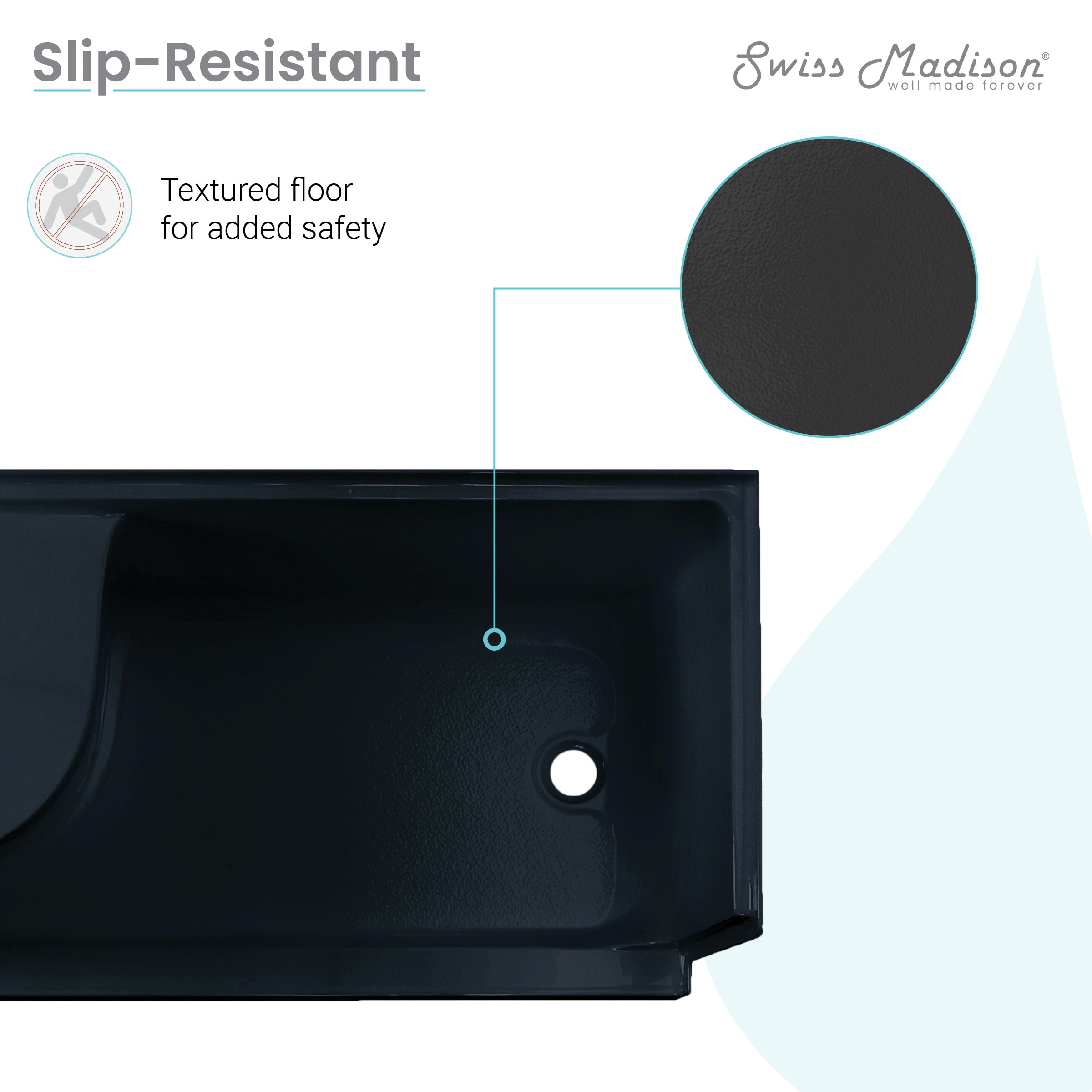 Swiss Madison SM-25-SBLEH08BK Shower-Floors - View #5