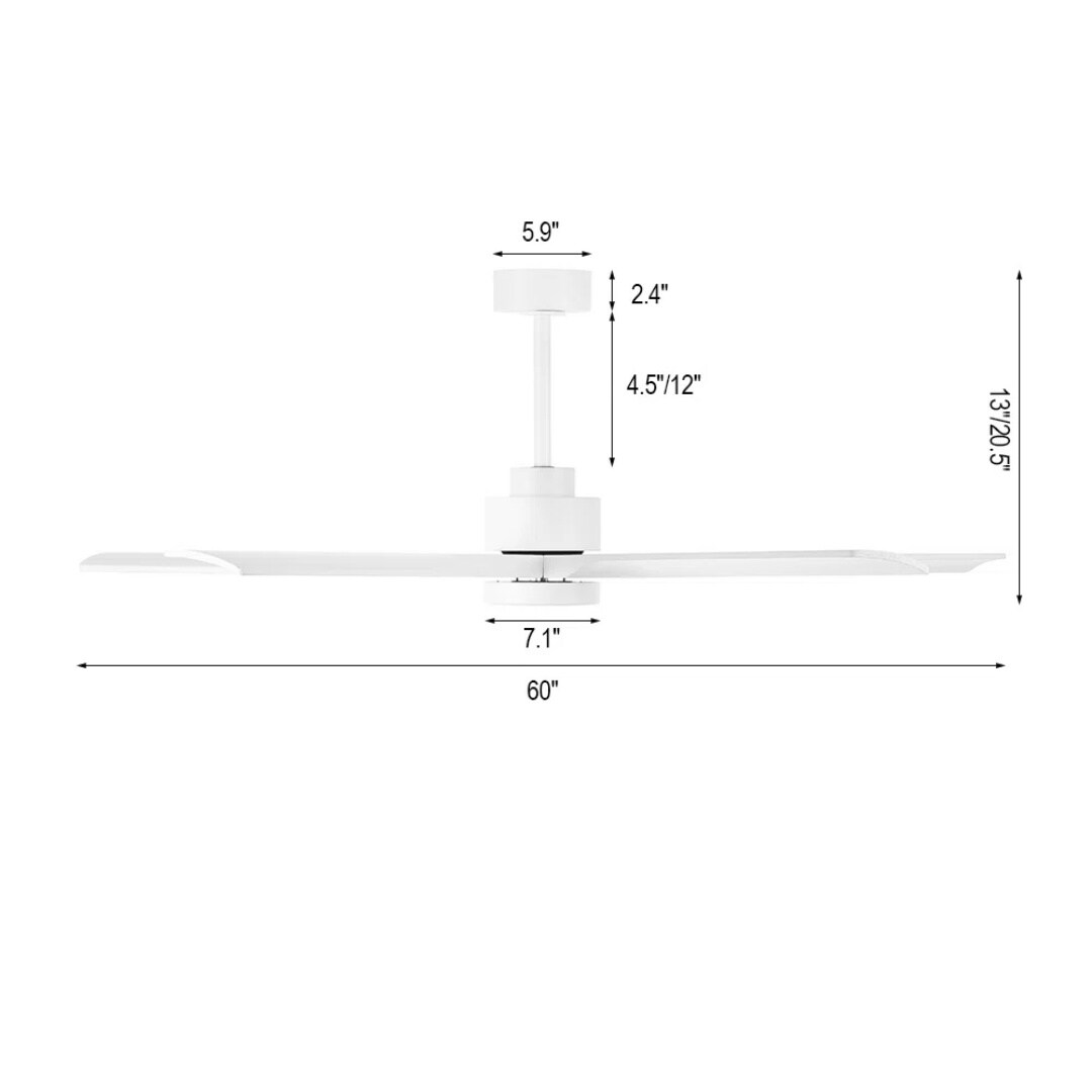 MLIAN WBCF-BS256-WH Ceiling-Fans - View #7